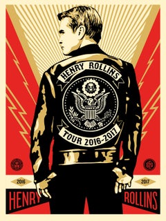 Shepard Fairey - Obey Giant - Henry Rollins Tour 2016-2017 - Impression d'art urbain