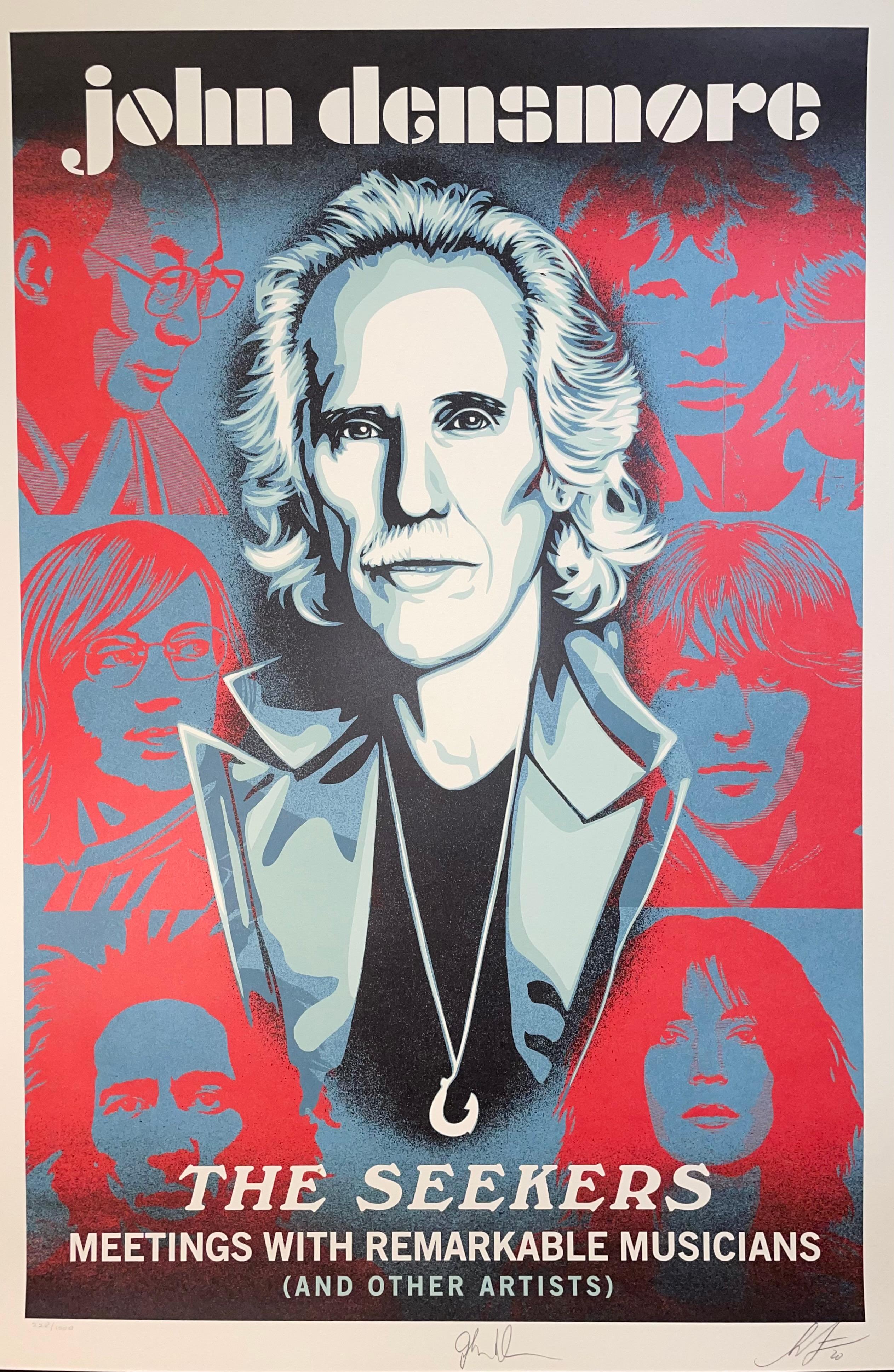 Shepard Fairey Obey Giant John Densmore : The Seekers The Doors Street Art Music