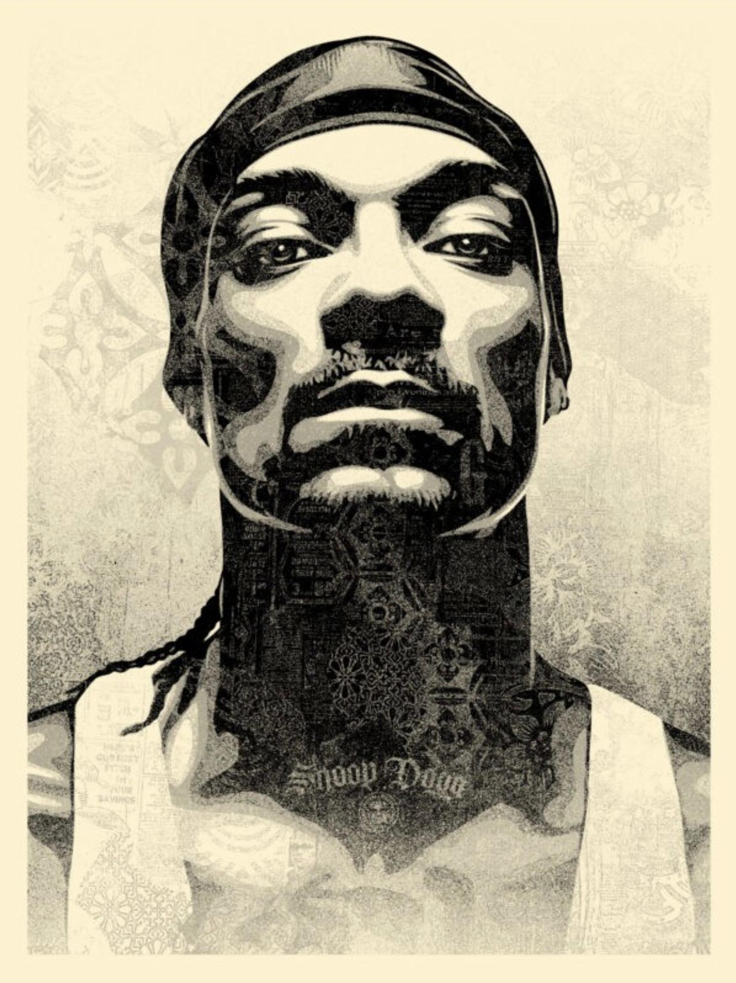Shepard Fairey - Obey Giant - Snoop D-O Double G -  Urban Graffiti Street Art 
