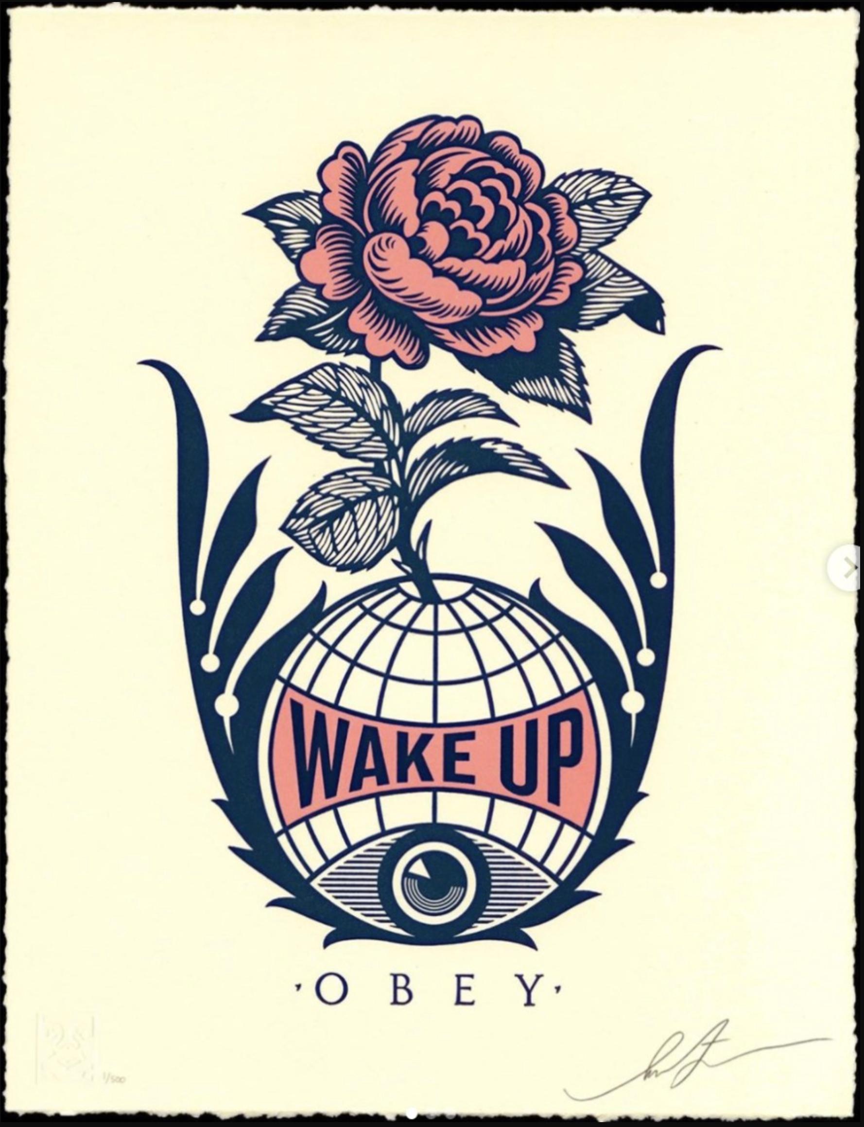 Shepard Fairey - Obey Giant - Wake Up Earth  - Urban Graffiti Street Art