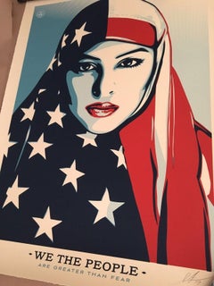 Shepard Fairey Obey Greater Than Fear Large Format Print US History