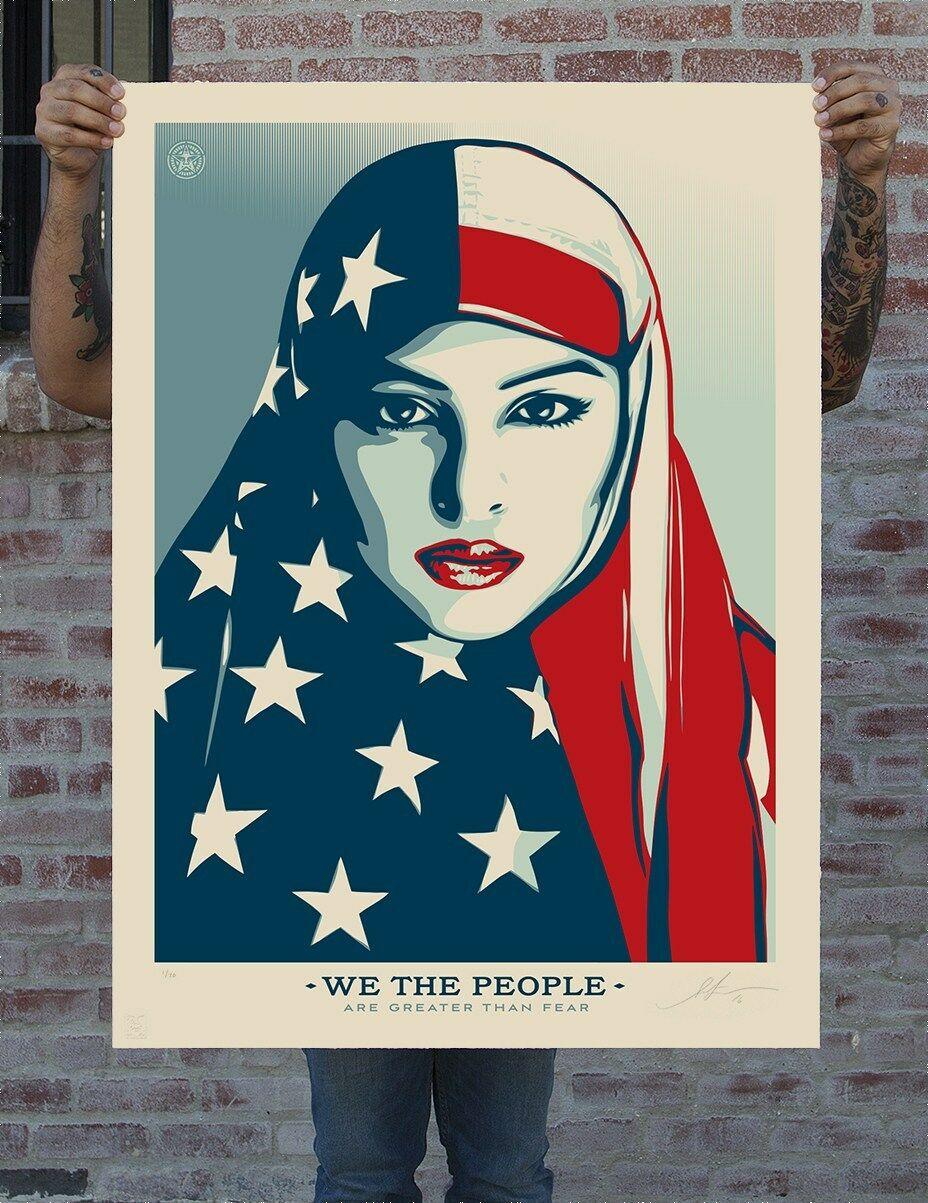 shepard fairey we the people are greater than fear