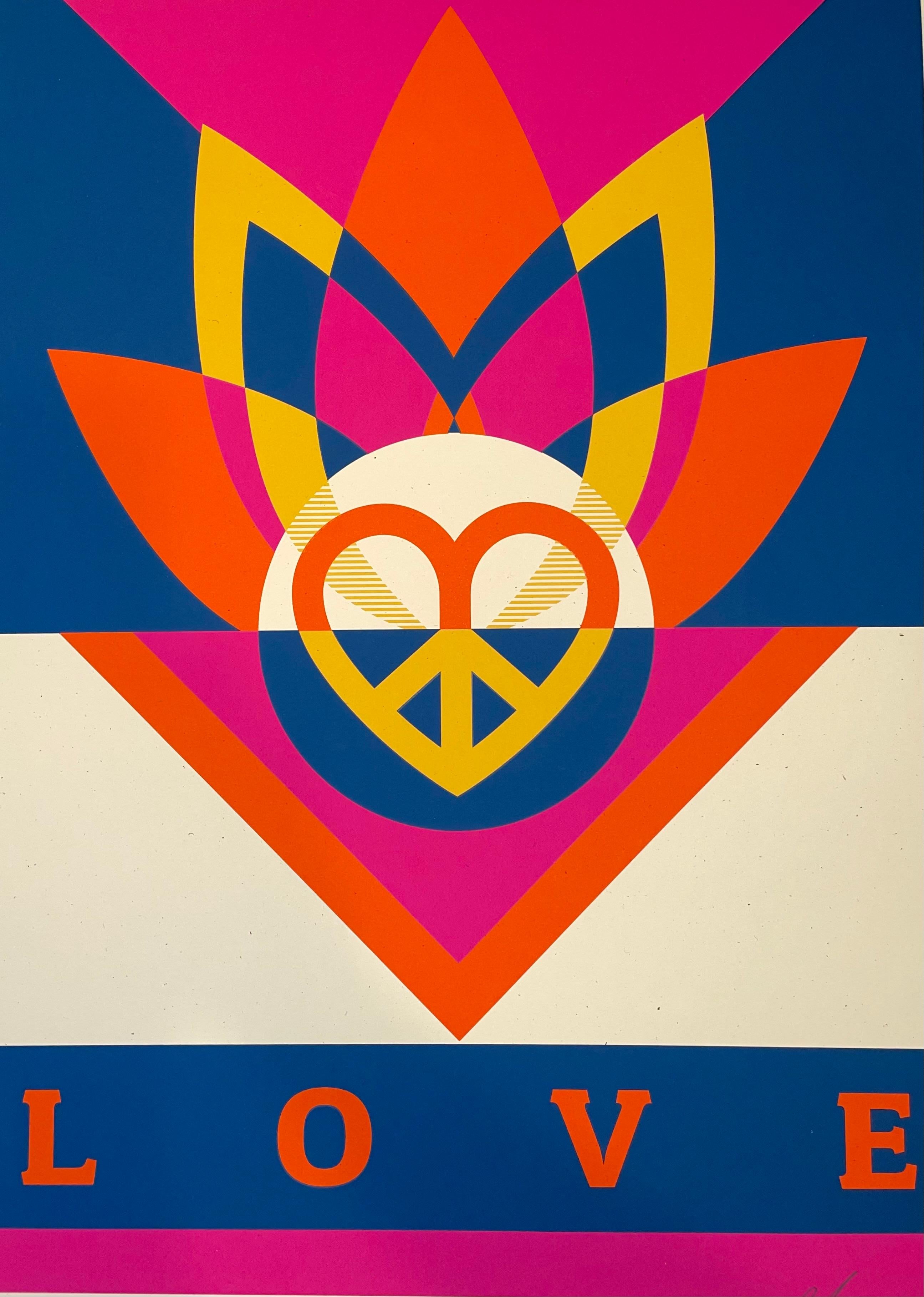 Paravent Obey Love Lotus signé et numéroté par Shepard Fairey, Art contemporain  1