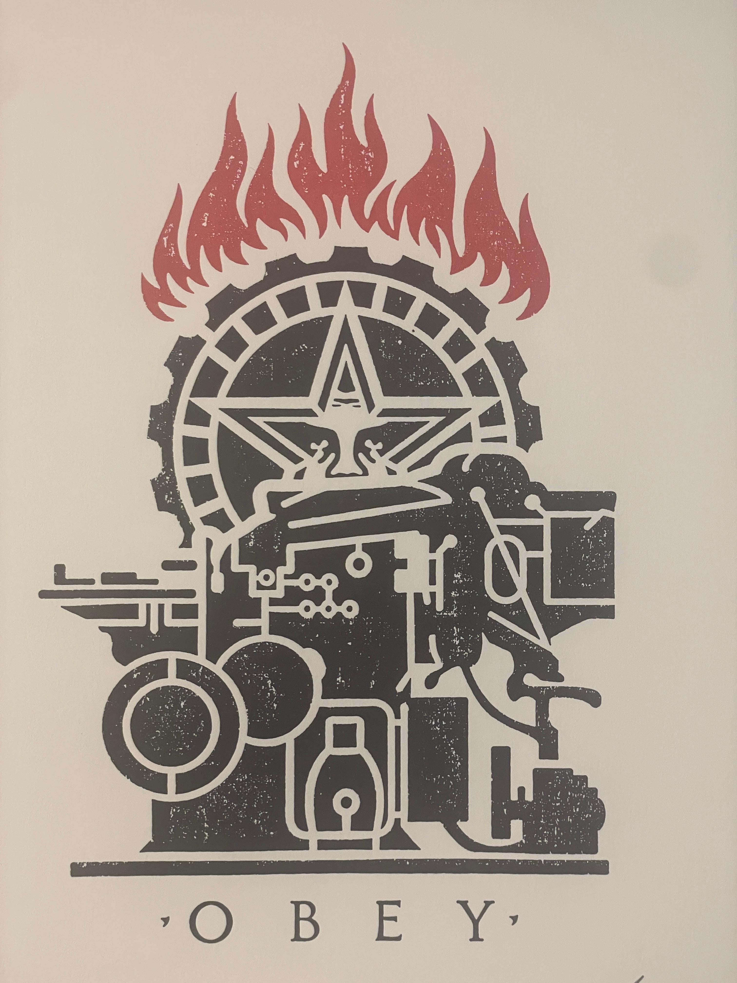 Shepard Fairey Obey Printing Press Serigrafía Stencil Tipografía Pop & Street en venta 2