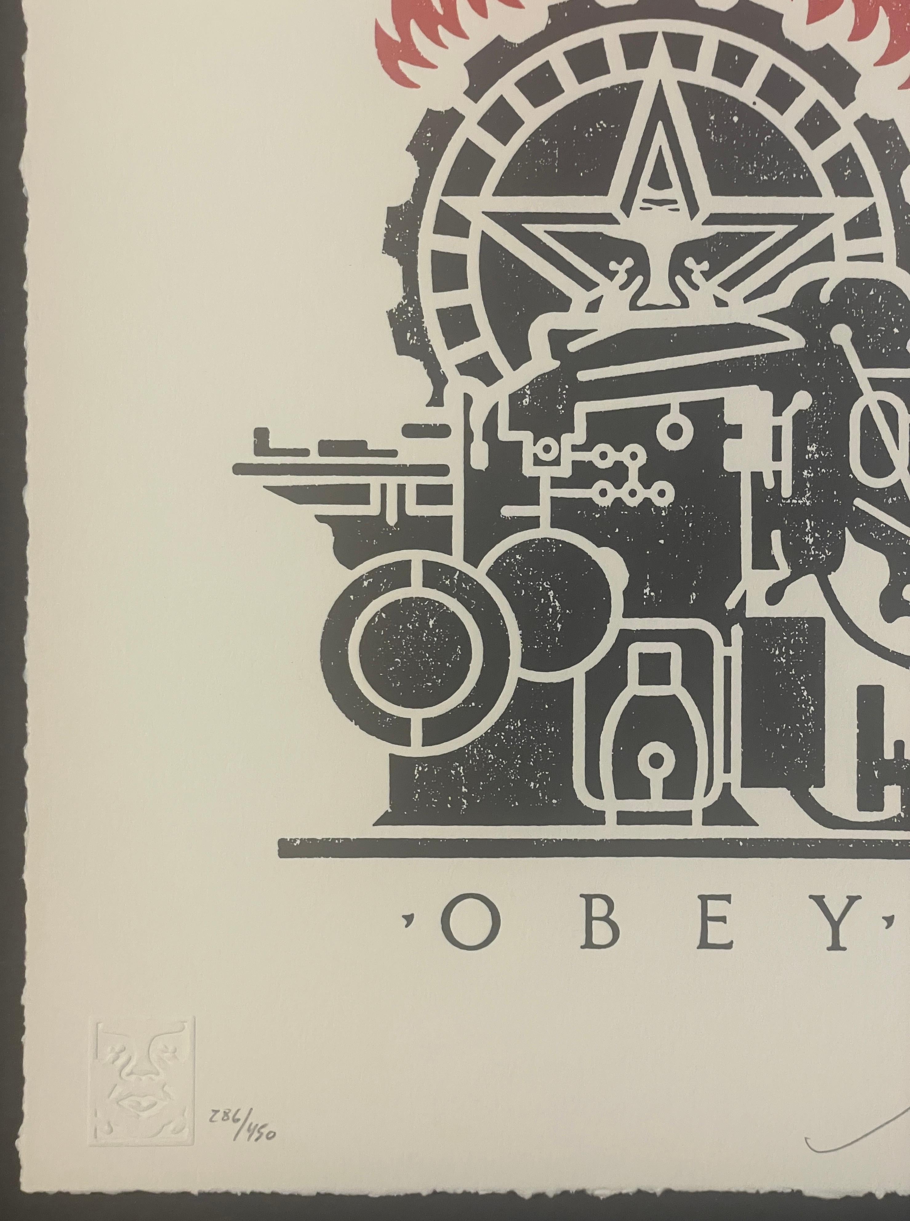 Shepard Fairey Obey Printing Press Serigrafía Stencil Tipografía Pop & Street en venta 3
