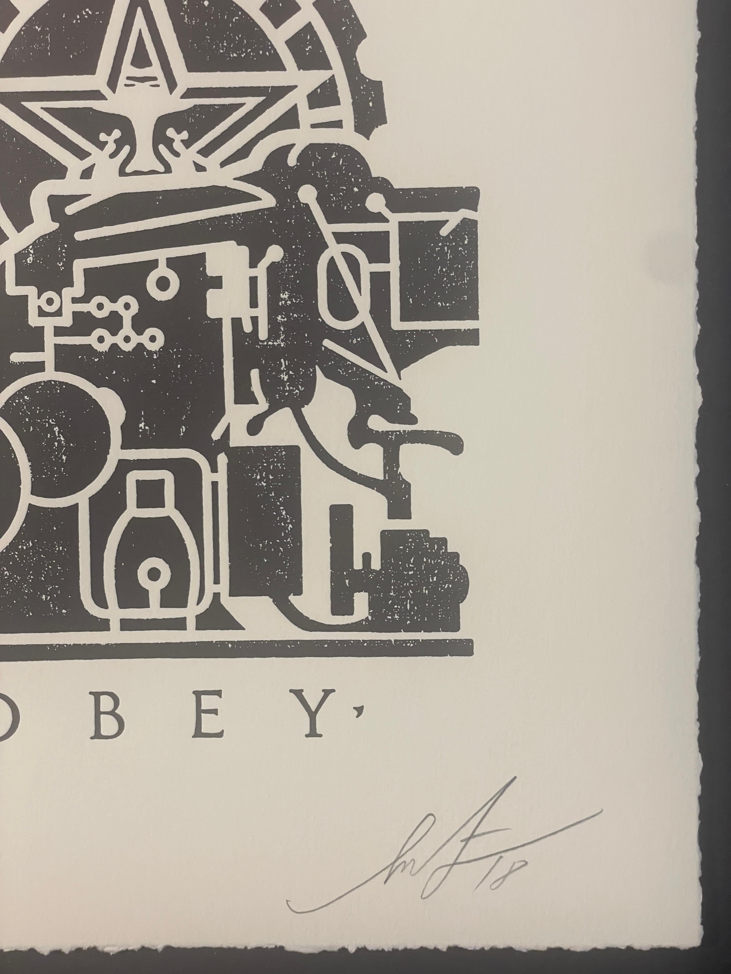 Shepard Fairey Obey Printing Press Serigrafía Stencil Tipografía Pop & Street en venta 4