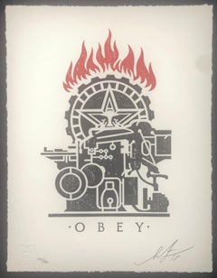 Shepard Fairey Obey Printing Press Serigrafía Stencil Tipografía Pop & Street