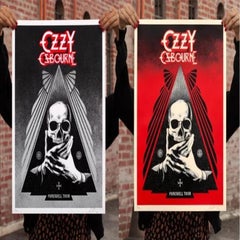 Shepard Fairey Ozzy Ozbourne Farewell Tour SET Red, Silver Obey Giant Contempora