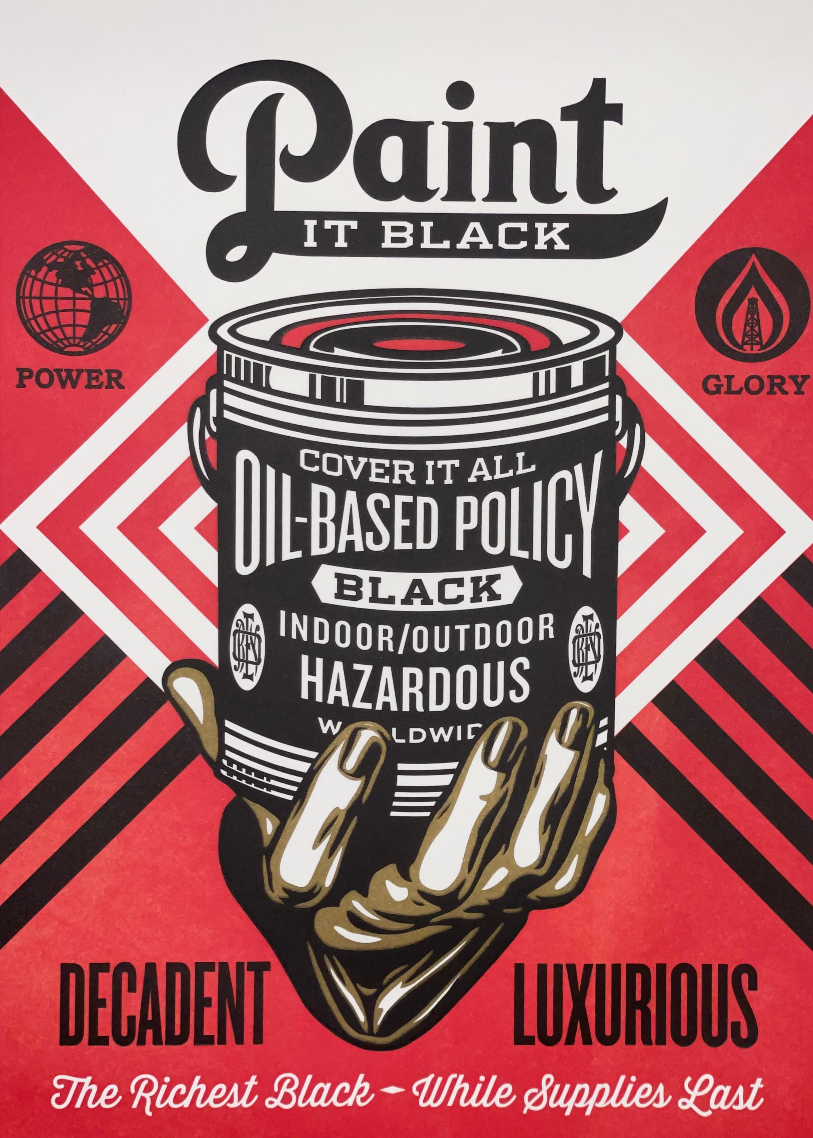 Shepard Fairey „Paint It Black“ Zeitgenössische Rolling Stones Buchdruckausgabe im Angebot 1