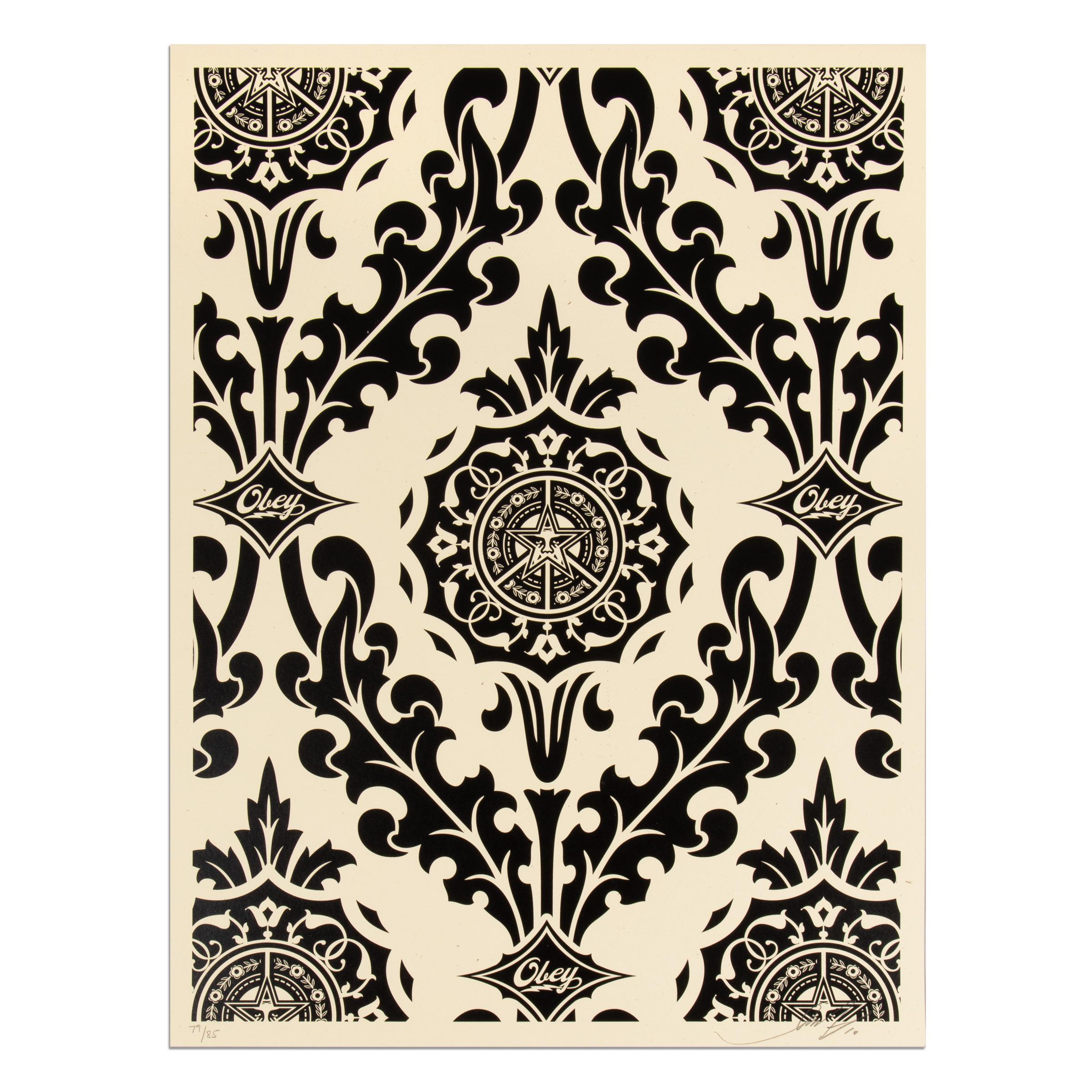 Shepard Fairey, Parlor Pattern, 2 Silkscreens, Street Art, Urban Art, Signed For Sale 2