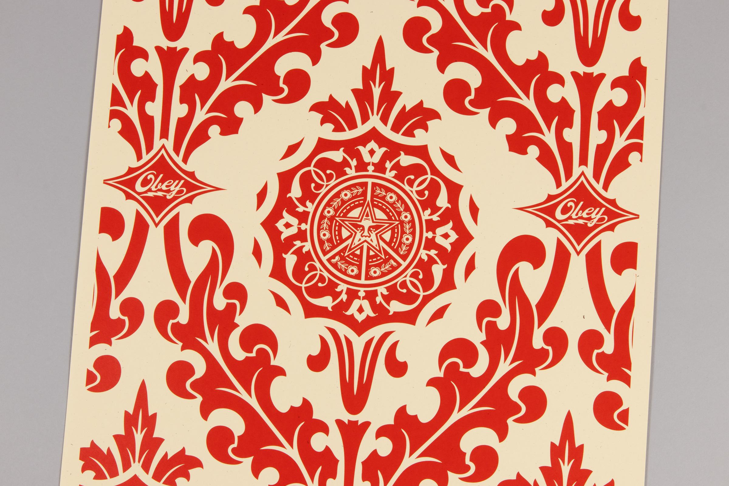 Shepard Fairey, Parlor Pattern, 2 Silkscreens, Street Art, Urban Art, Signed For Sale 3