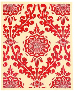 Shepard Fairey Parlor Pattern, Artist Proof 2 Screenprints Matching Set, Signed