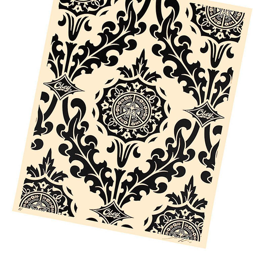 SHEPARD FAIREY Parlor Print (Artist Proof Black & Cream) For Sale 2
