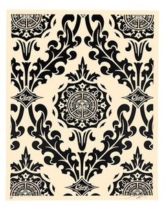 SHEPARD FAIREY Parlor Print (Artist Proof Black & Cream)