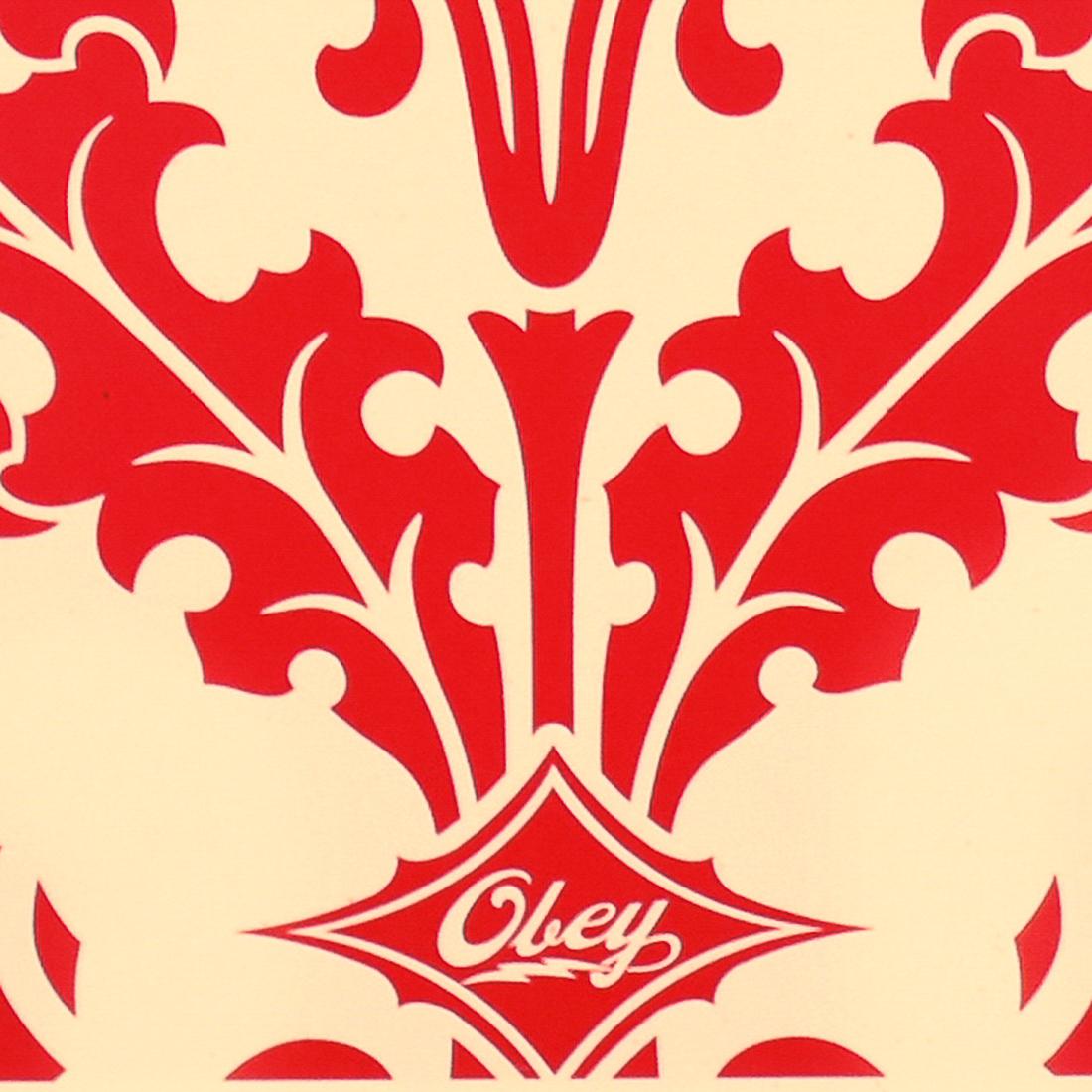 SHEPARD FAIREY Parlor Print (Artist Proof Red & Cream) For Sale 2