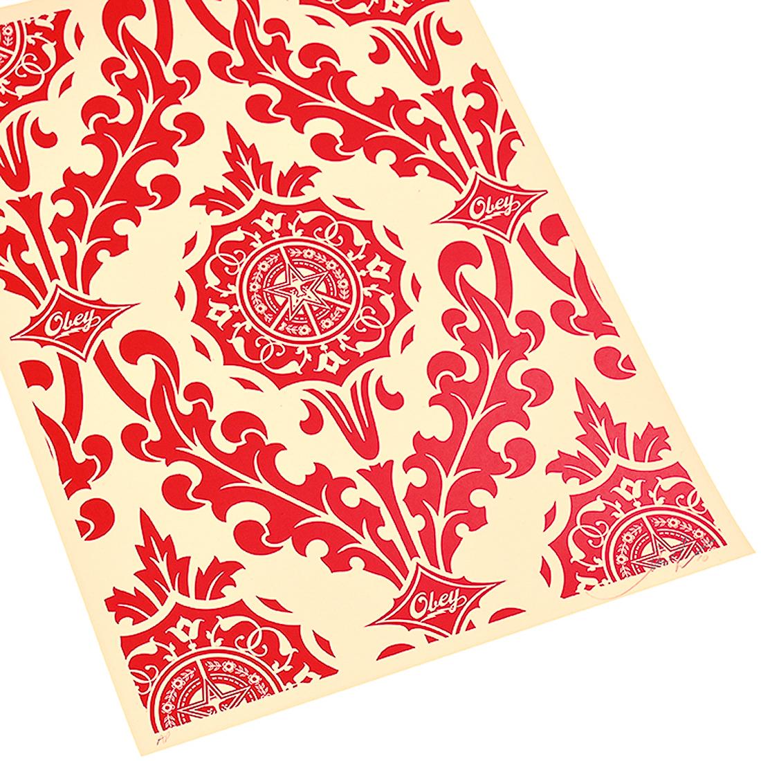 SHEPARD FAIREY Parlor Print (Artist Proof Red & Cream) For Sale 6