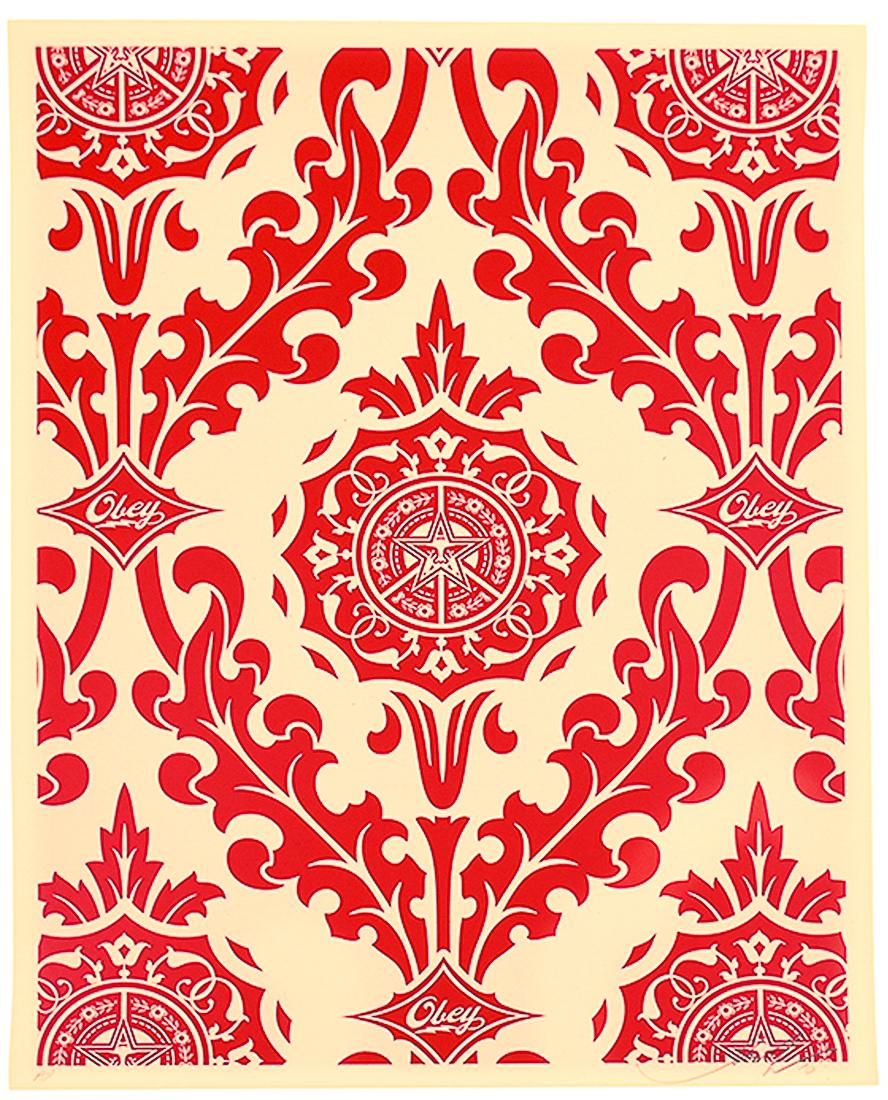 Hand signed and marked AP (Artist Proof) by Shepard Fairey.
Rare Limited edition Artist Proof (Regular edition is only 85).
Hand pulled Screenprint on Cream Speckle Tone paper.
Cream and Red color version.
Published by Obey Giant in March