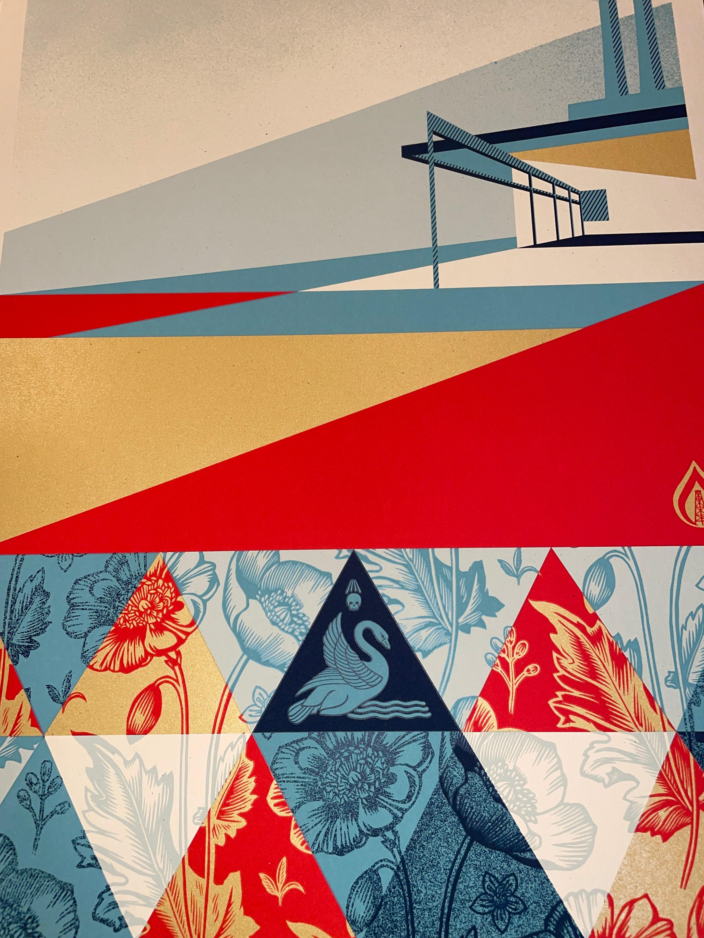 Shepard Fairey Pattern of Denial Collage Siebdruck Contemporary Street Art  im Angebot 2