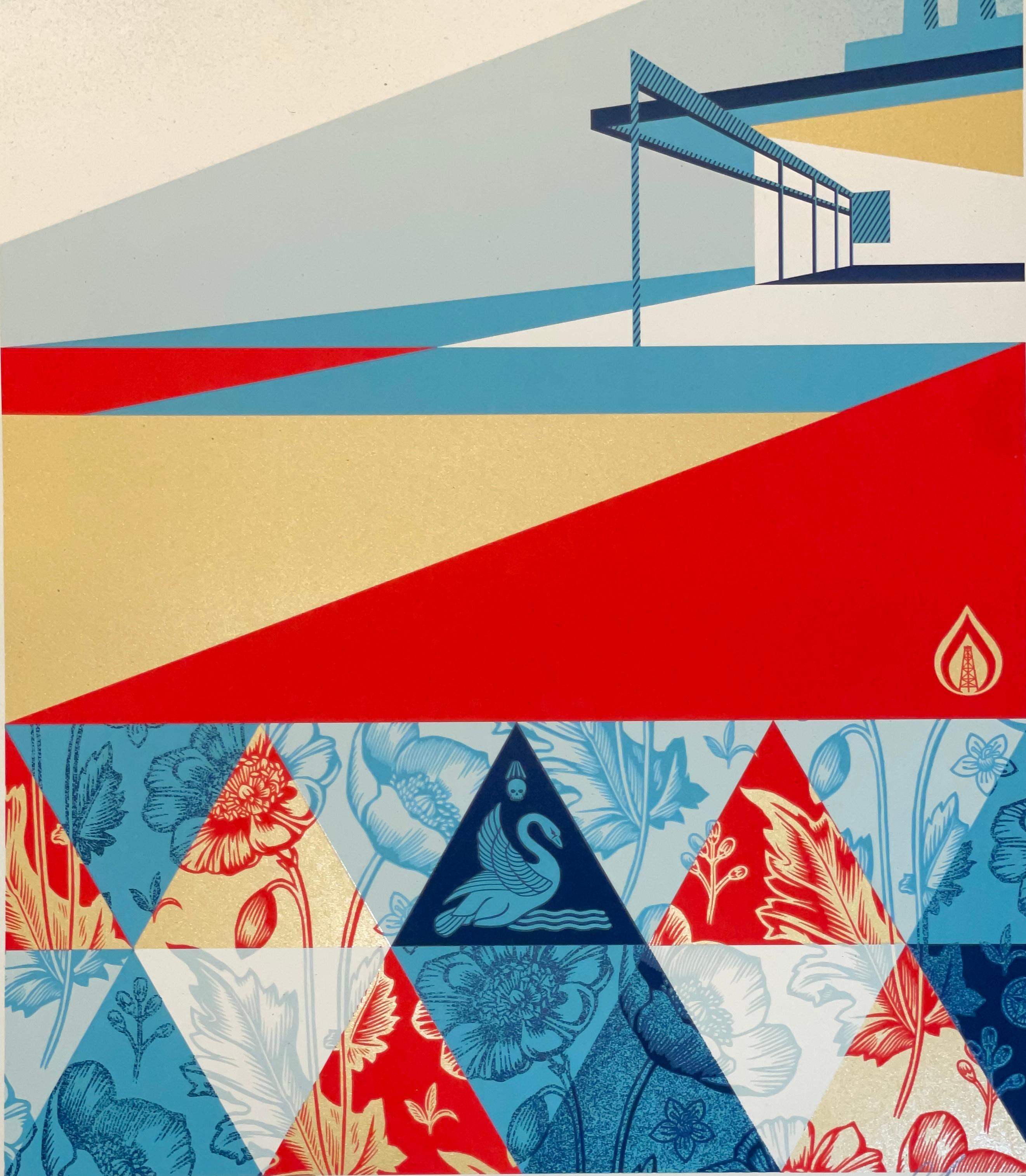 Shepard Fairey Pattern of Denial Collage Siebdruck Contemporary Street Art  im Angebot 5