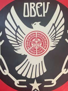 Shepard Fairey Peace & Freedom Dove Metal Street Sign Contemporary Fine Art Obey