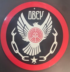 Shepard Fairey Peace & Freedom Dove Metal Street Sign Contemporary Fine Art Obey