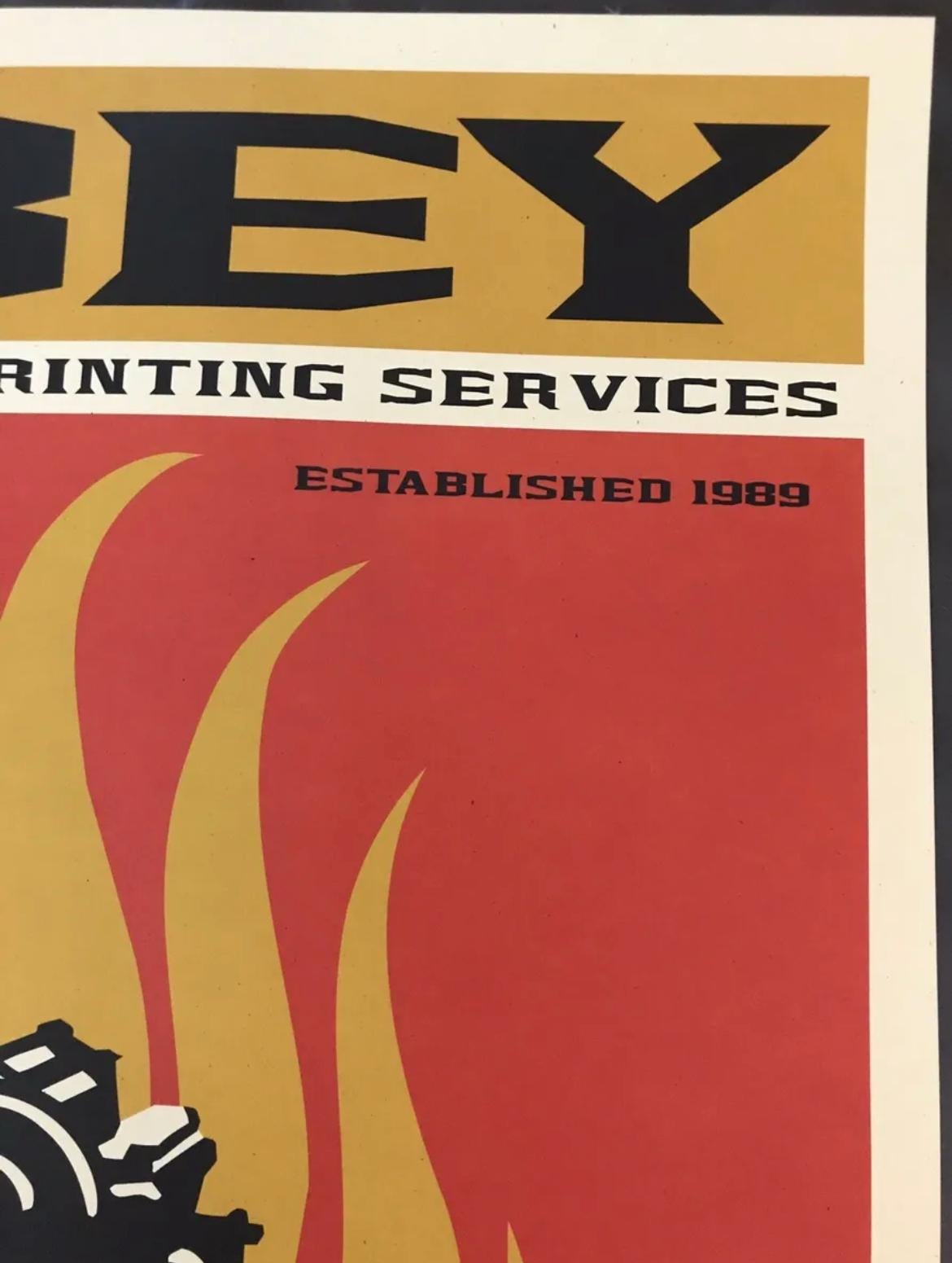 Shepard Fairey „Print and Destroy 00“ Signierter Druck im Angebot 3
