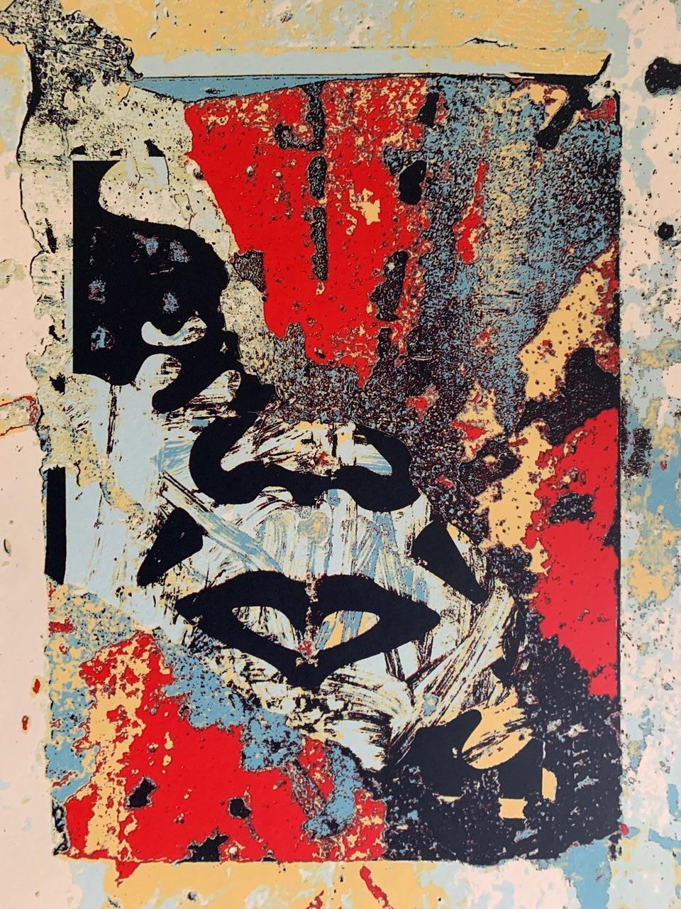Shepard Fairey Print Enhanced Disintegration (Red) Obey Giant Pop Art 2020  2
