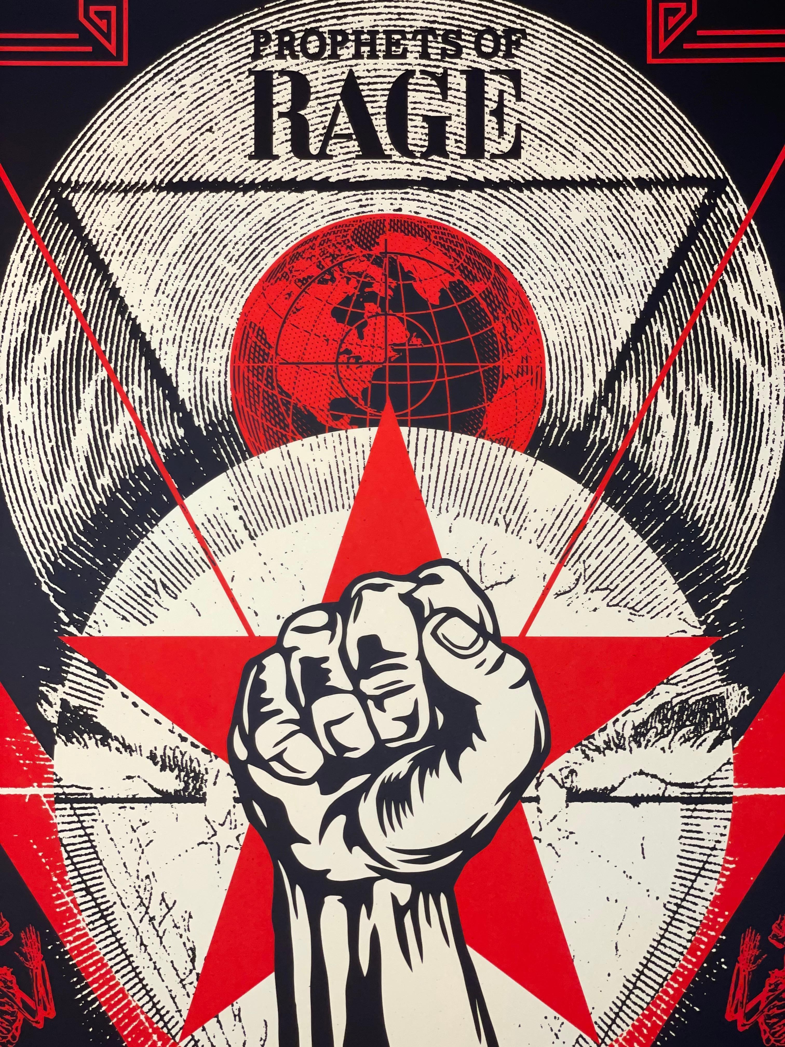 Shepard Fairey Stampa Prophets Of Rage New Day Rising Concerto Musica Street Urban in vendita 1