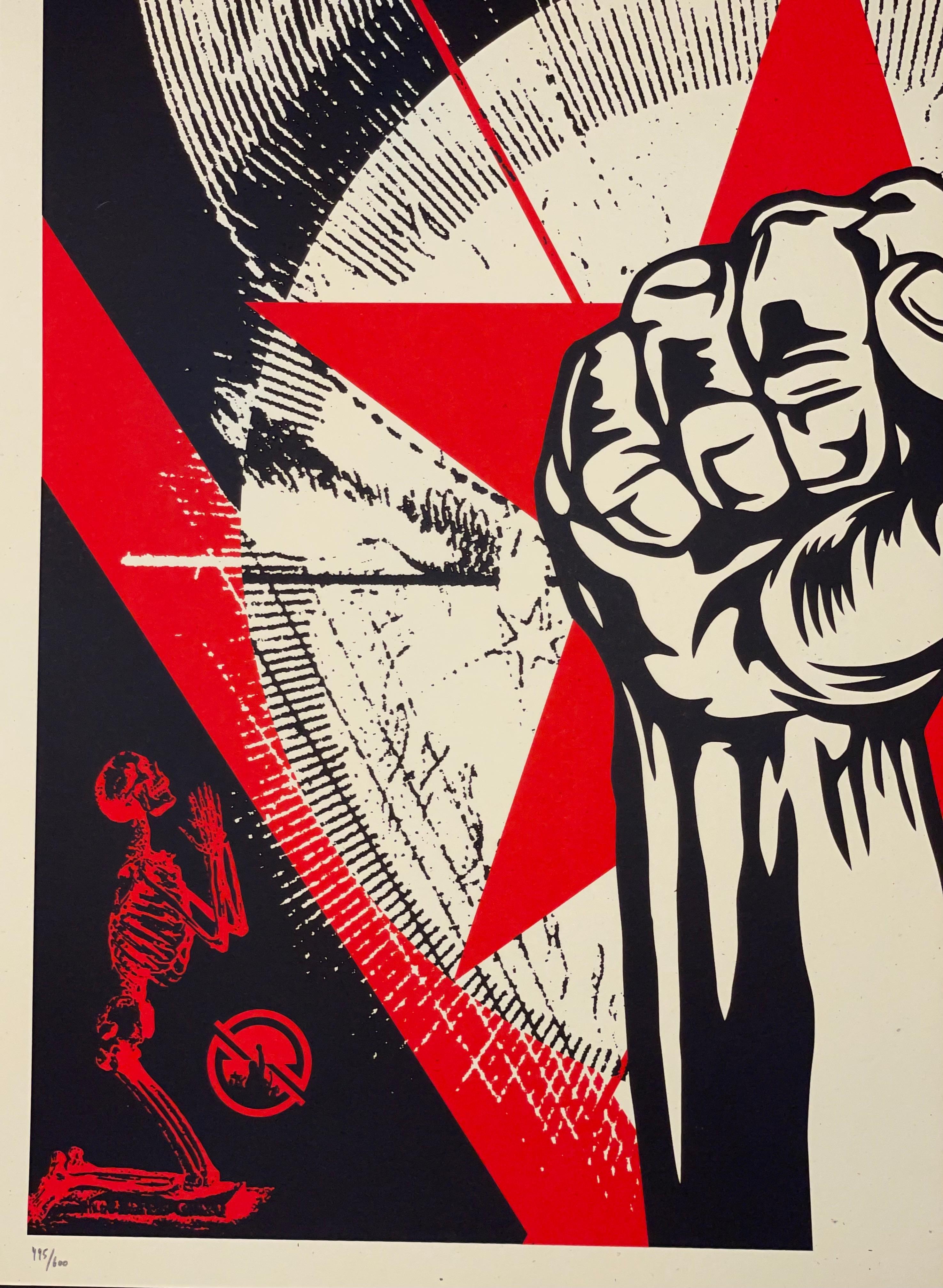 Shepard Fairey Stampa Prophets Of Rage New Day Rising Concerto Musica Street Urban in vendita 3