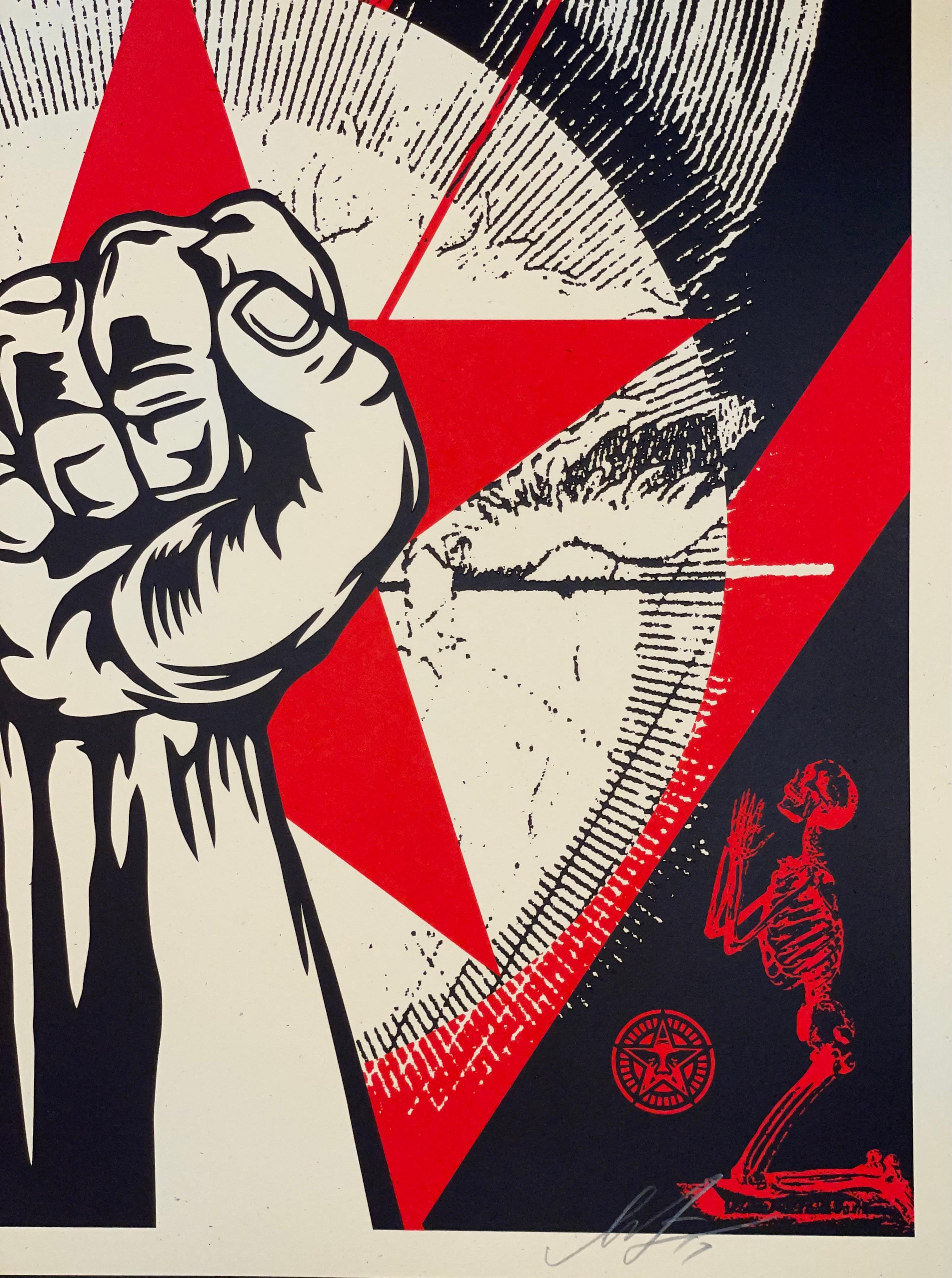 Shepard Fairey Print Prophets Of Rage New Day Rising Concert Music Street Urban  For Sale 1