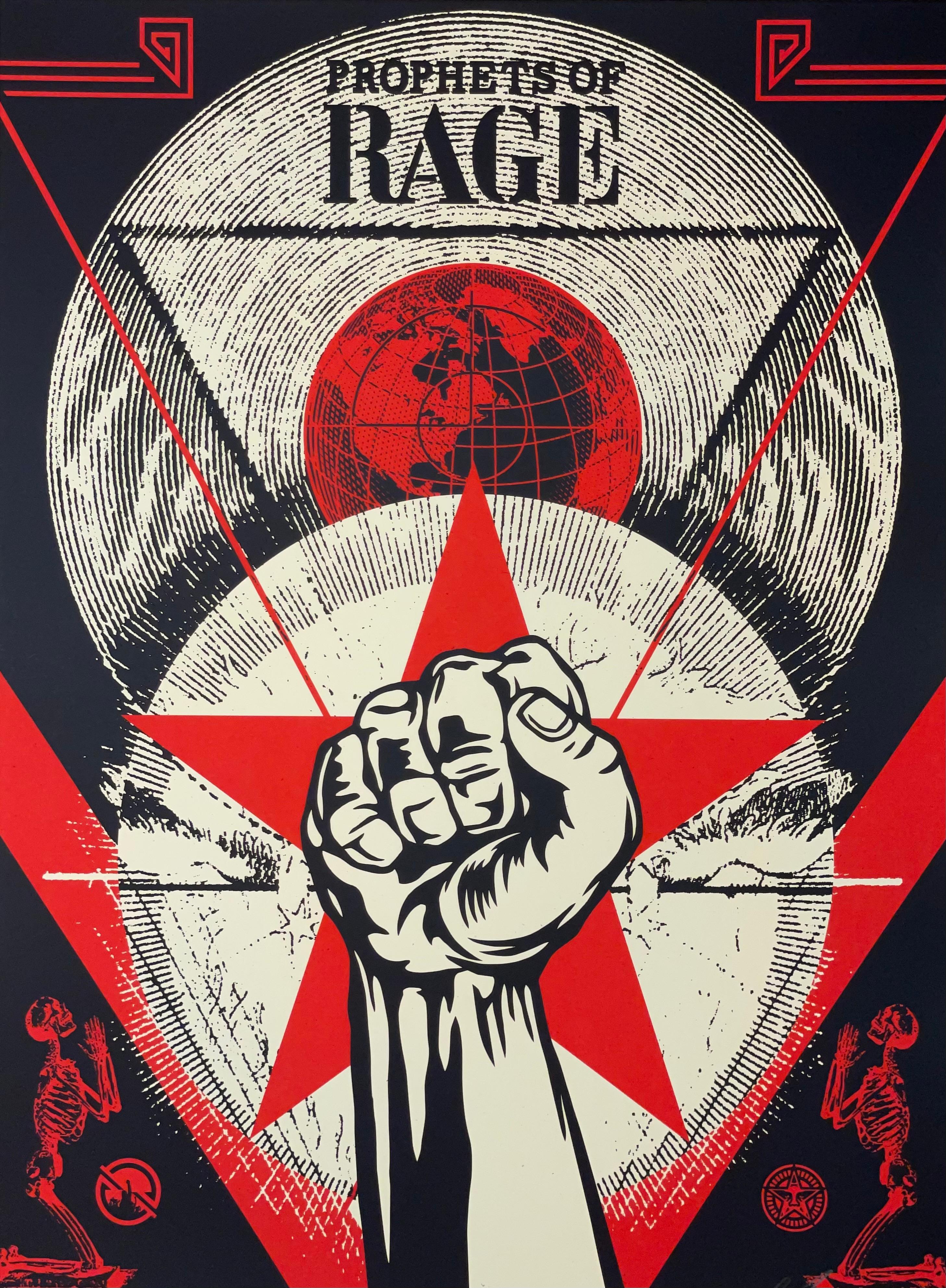 Shepard Fairey Stampa Prophets Of Rage New Day Rising Concerto Musica Street Urban in vendita 5