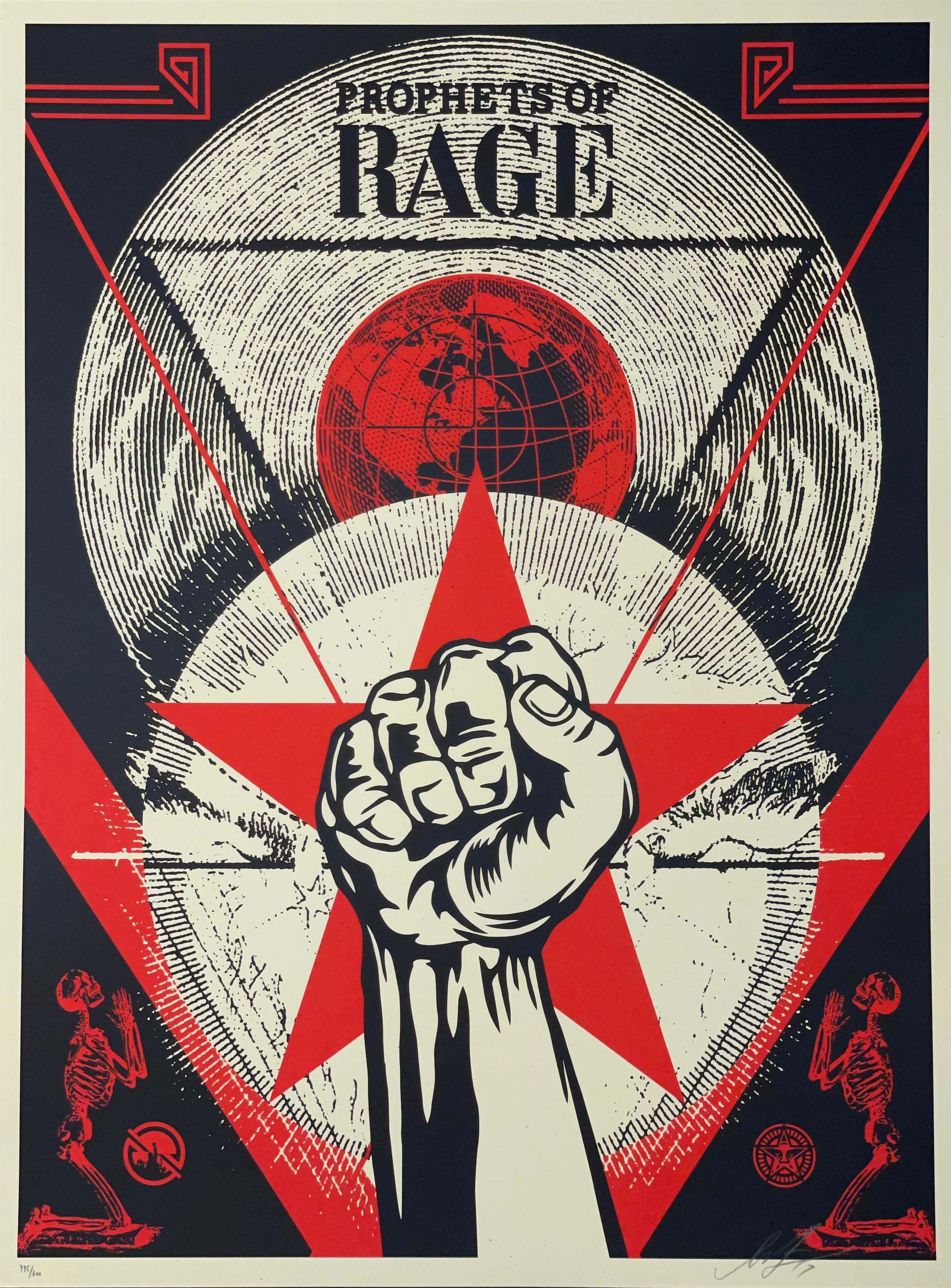Shepard Fairey Print Prophets Of Rage New Day Rising Concert Music Street Urban  For Sale 3