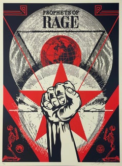 Shepard Fairey Stampa Prophets Of Rage New Day Rising Concerto Musica Street Urban
