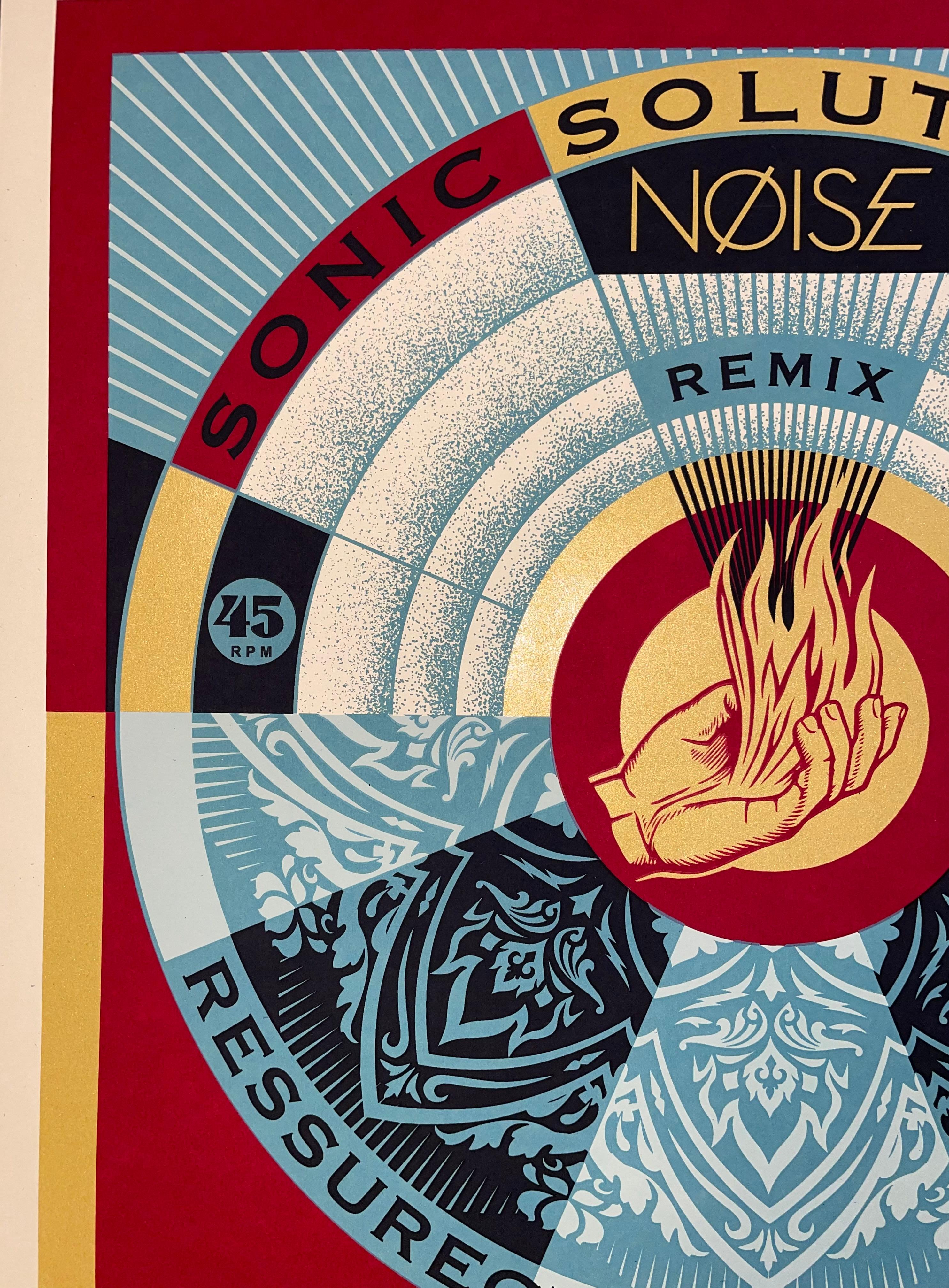 Shepard Fairey Print Signed & Numbered NØISE/SSI Resurrectionem Ex-Mortuis Remix For Sale 2