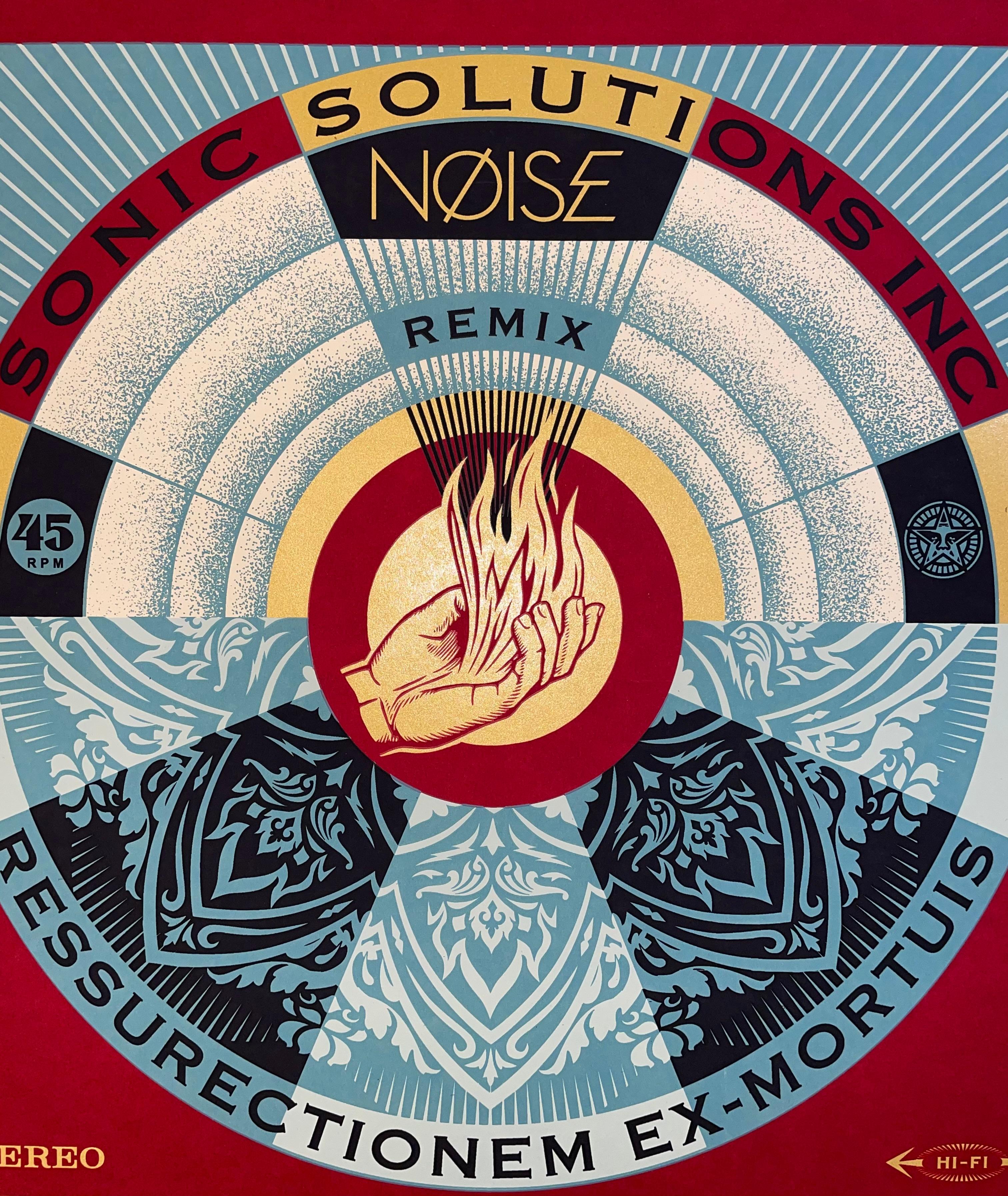 Shepard Fairey Print Signed & Numbered NØISE/SSI Resurrectionem Ex-Mortuis Remix For Sale 4