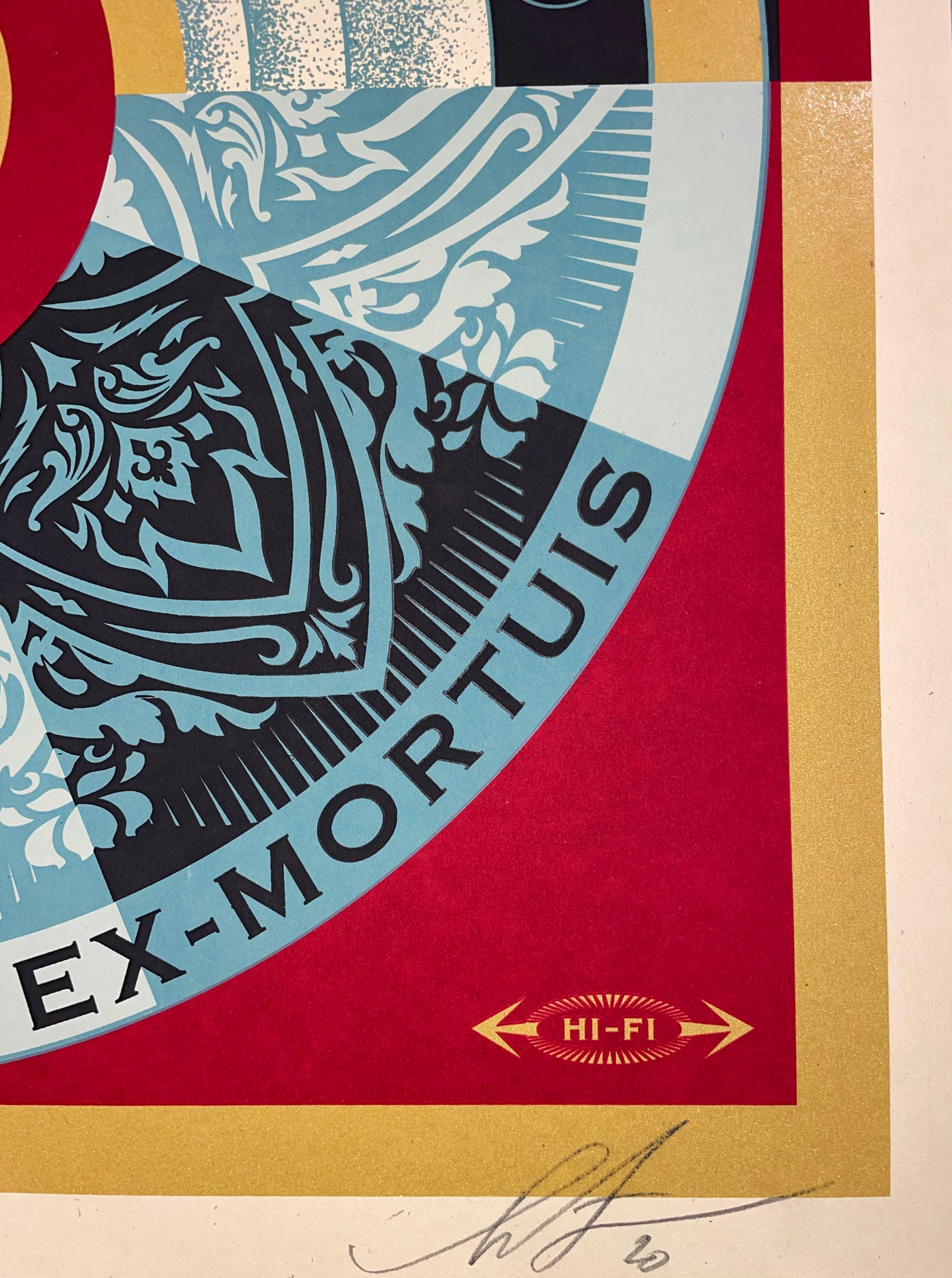 Shepard Fairey Print Signed & Numbered NØISE/SSI Resurrectionem Ex-Mortuis Remix For Sale 5