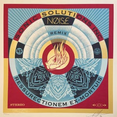 Shepard Fairey Druck Signiert & Nummeriert NØISE/SSI Resurrectionem Ex-Mortuis Remix