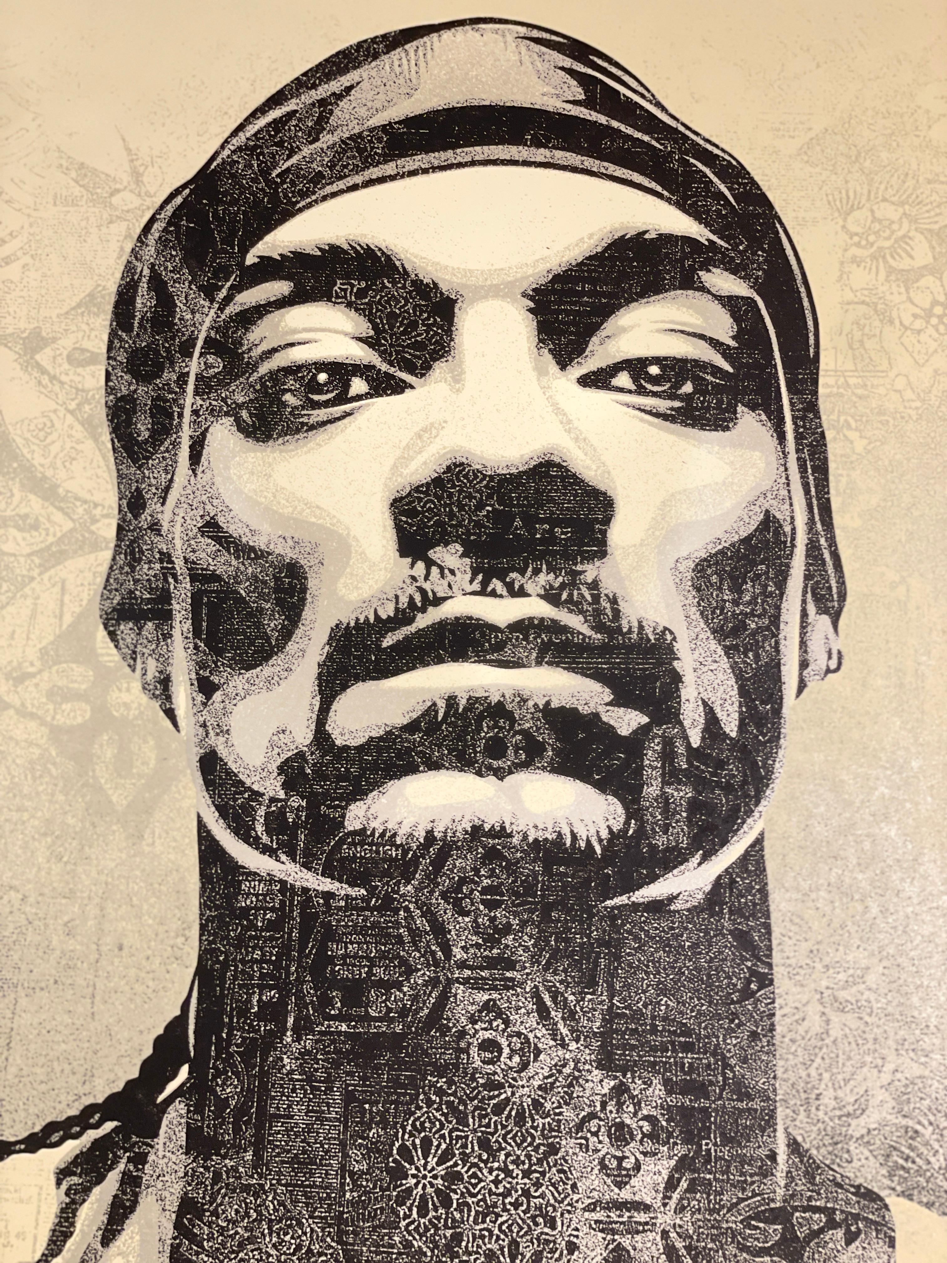 Shepard Fairey Print Snoop Dogg D-O Double G Obey Giant Rapper Siebdruck Street im Angebot 2