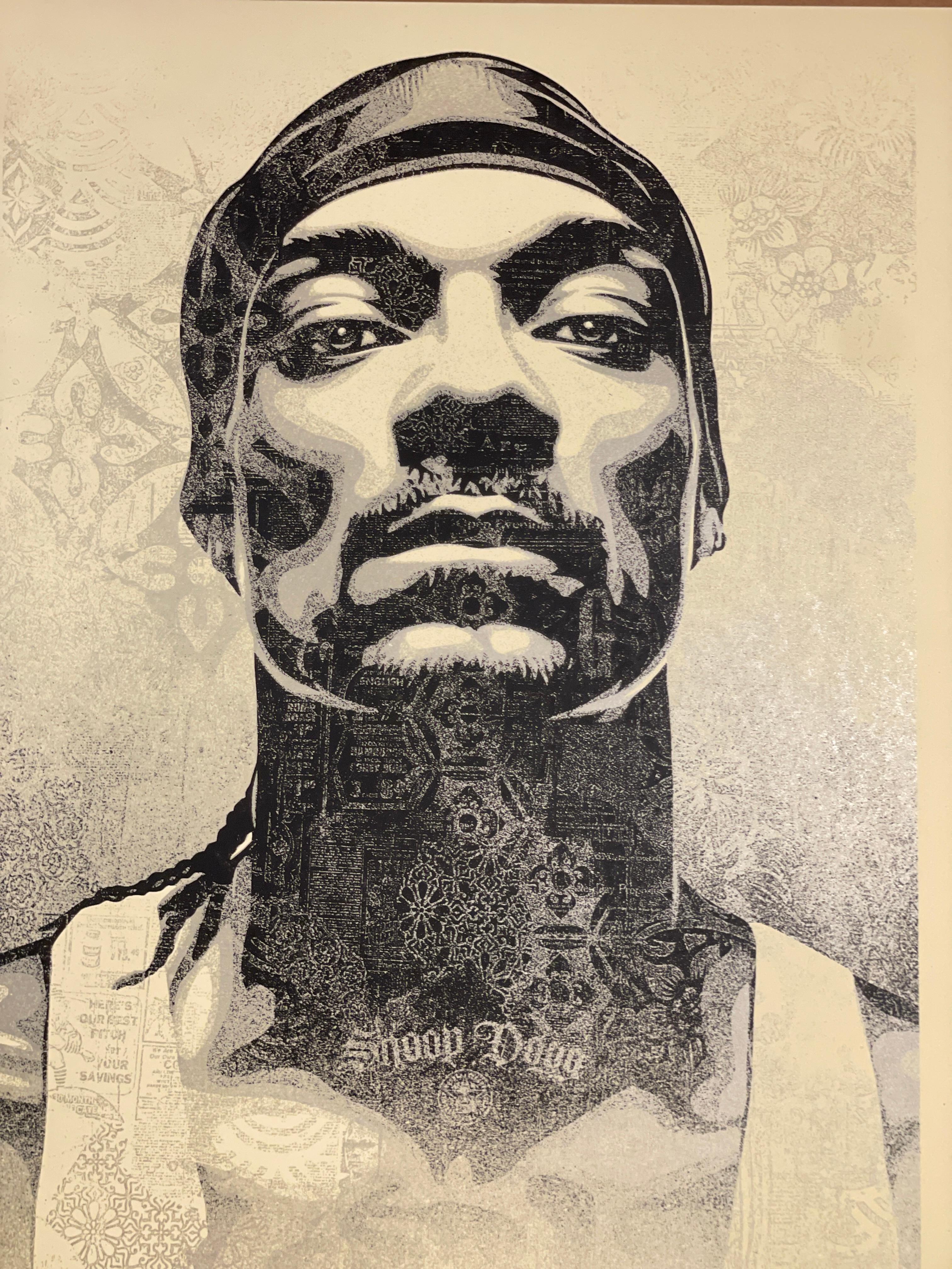 Shepard Fairey Print Snoop Dogg D-O Double G Obey Giant Rapper Silkscreen Street For Sale 1