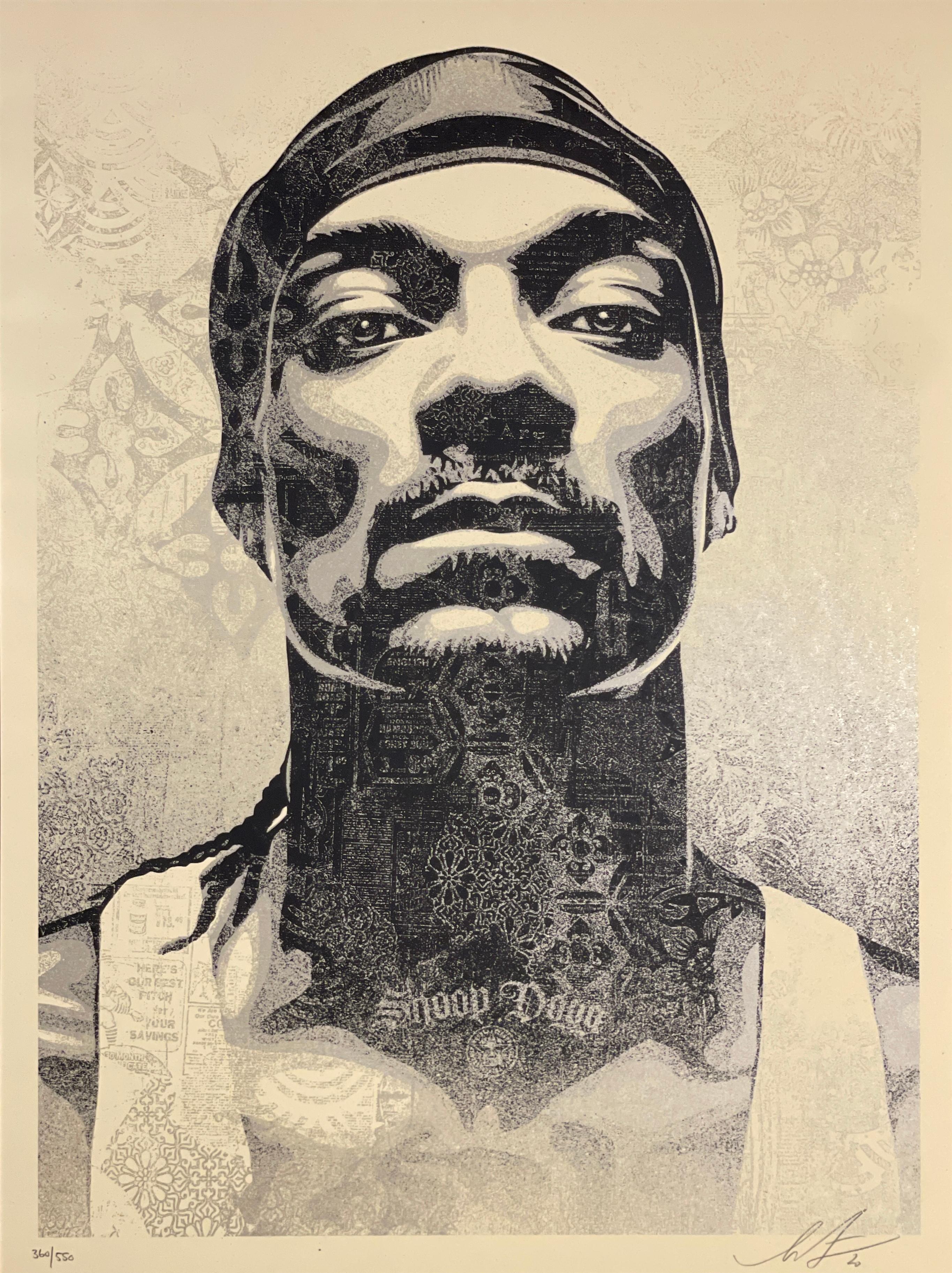 Shepard Fairey Print Snoop Dogg D-O Double G Obey Giant Rapper Silkscreen Street For Sale 4