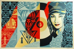 Shepard Fairey: „Raise the Level“, Siebdruck, zeitgenössische Kunst 