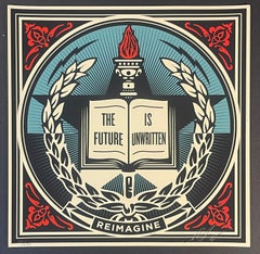 Shepard Fairey "REIMAGINE" Serigrafia d'arte Street Contemporary Obey Giant