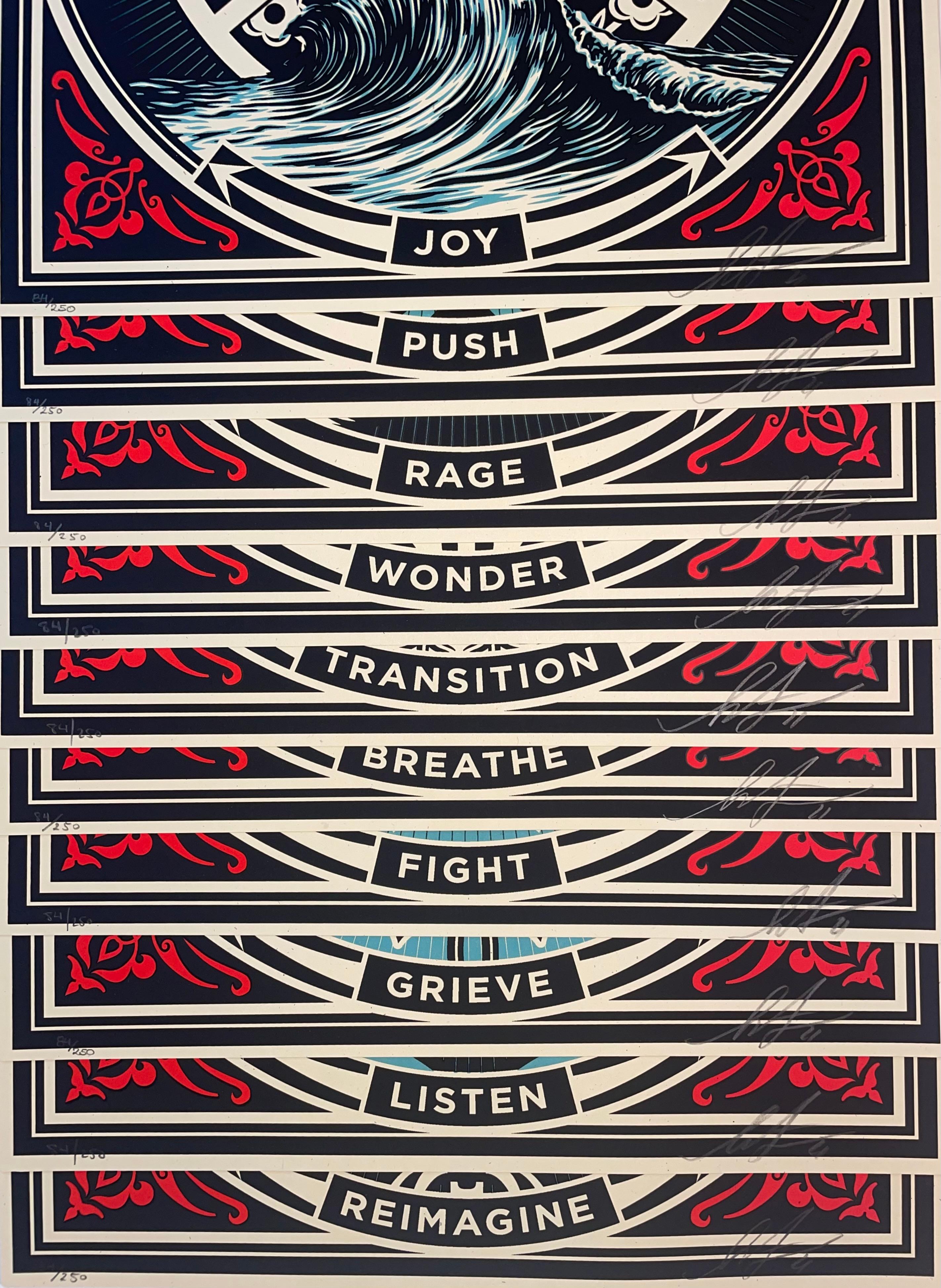  Shepard Fairey Revolutionary Love Box Set of 10 Silkscreen Prints Signed  For Sale 2