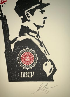Shepard Fairey Rose Soldier Letterpress Edition 2017 Obey Giant Mint