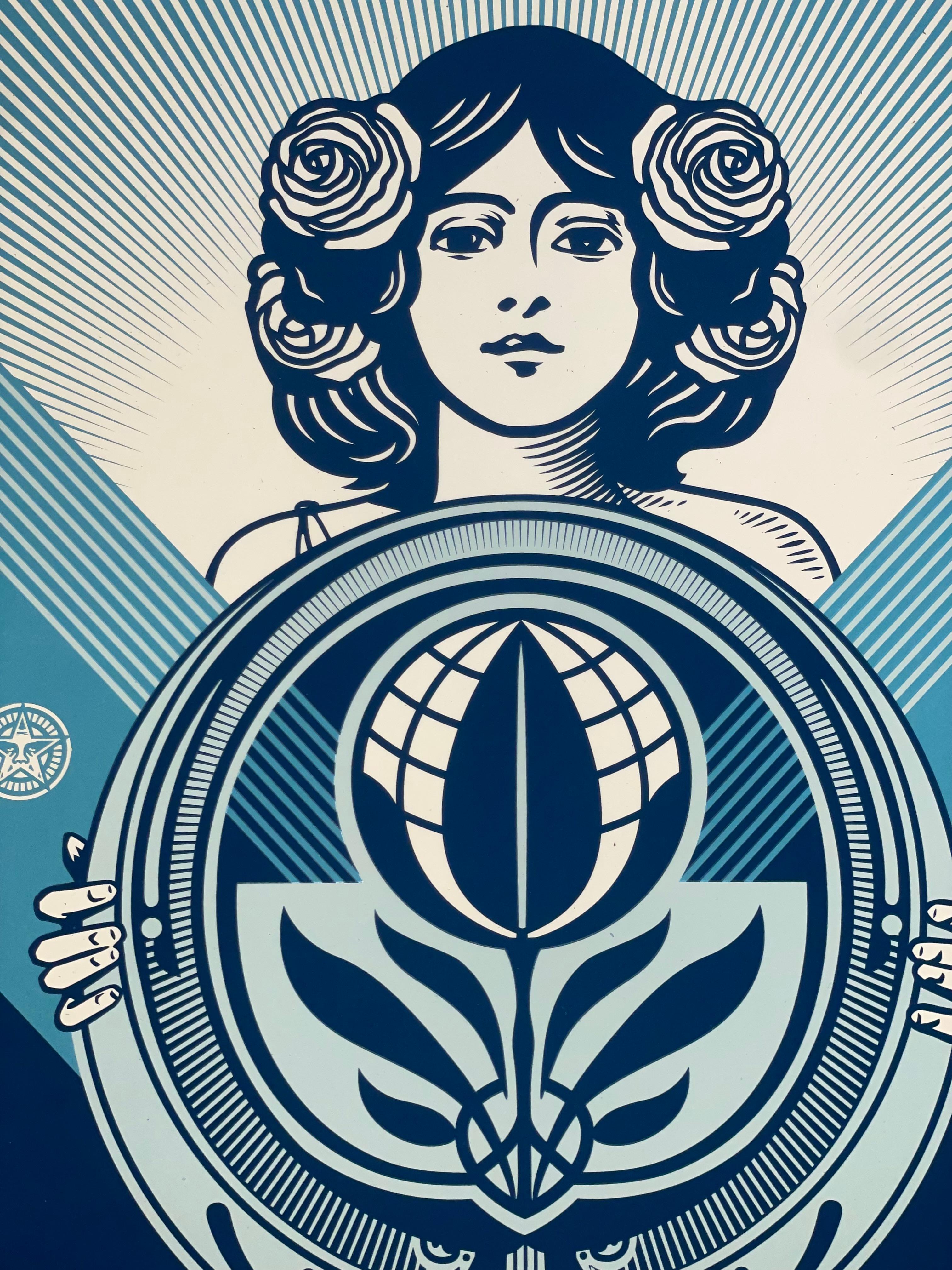 Shepard Fairey Serigrafía Proteger la Biodiversidad - Cultivar la Armonía Arte Urbano 1