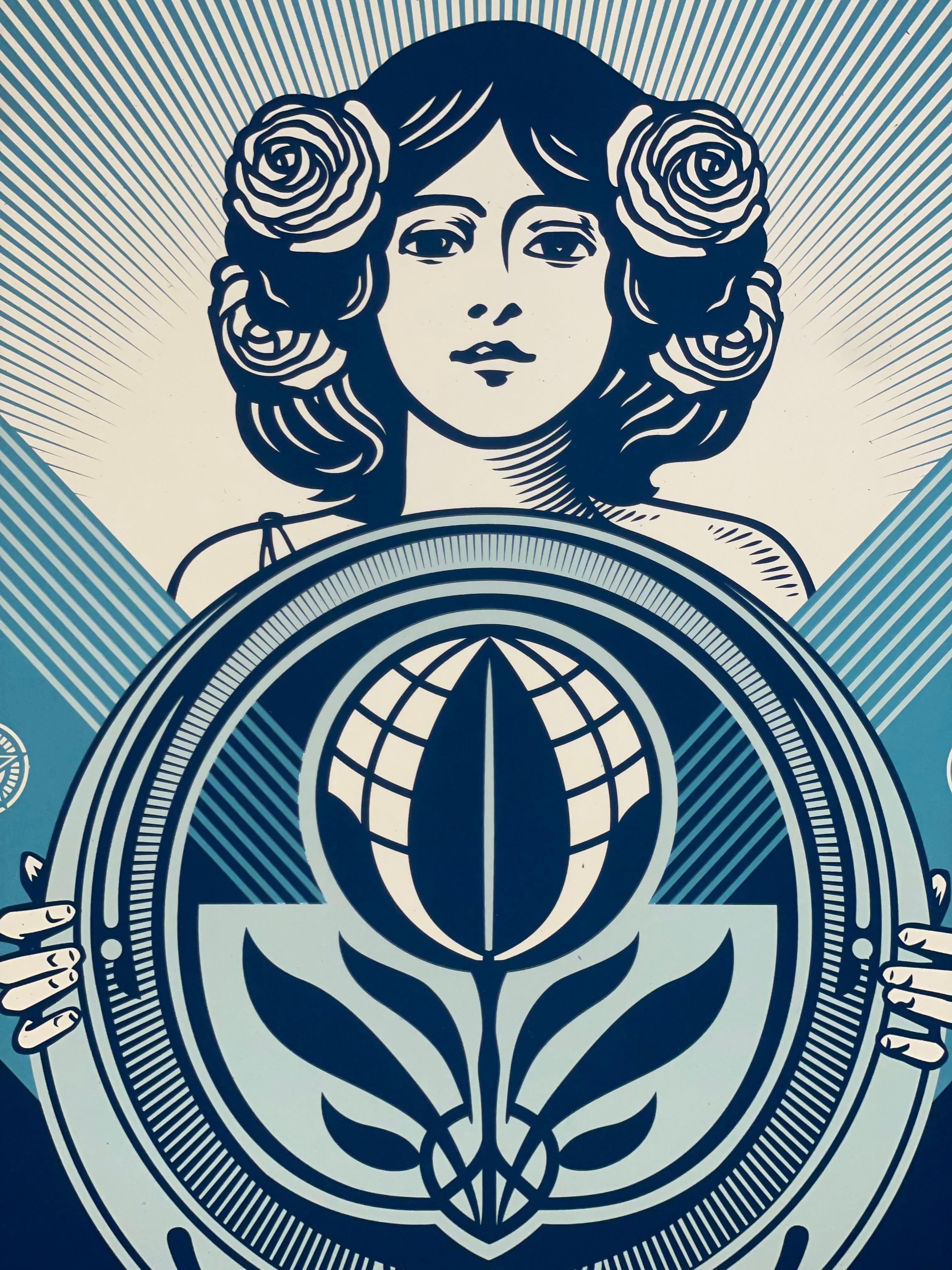 Shepard Fairey Serigrafía Proteger la Biodiversidad - Cultivar la Armonía Arte Urbano 3