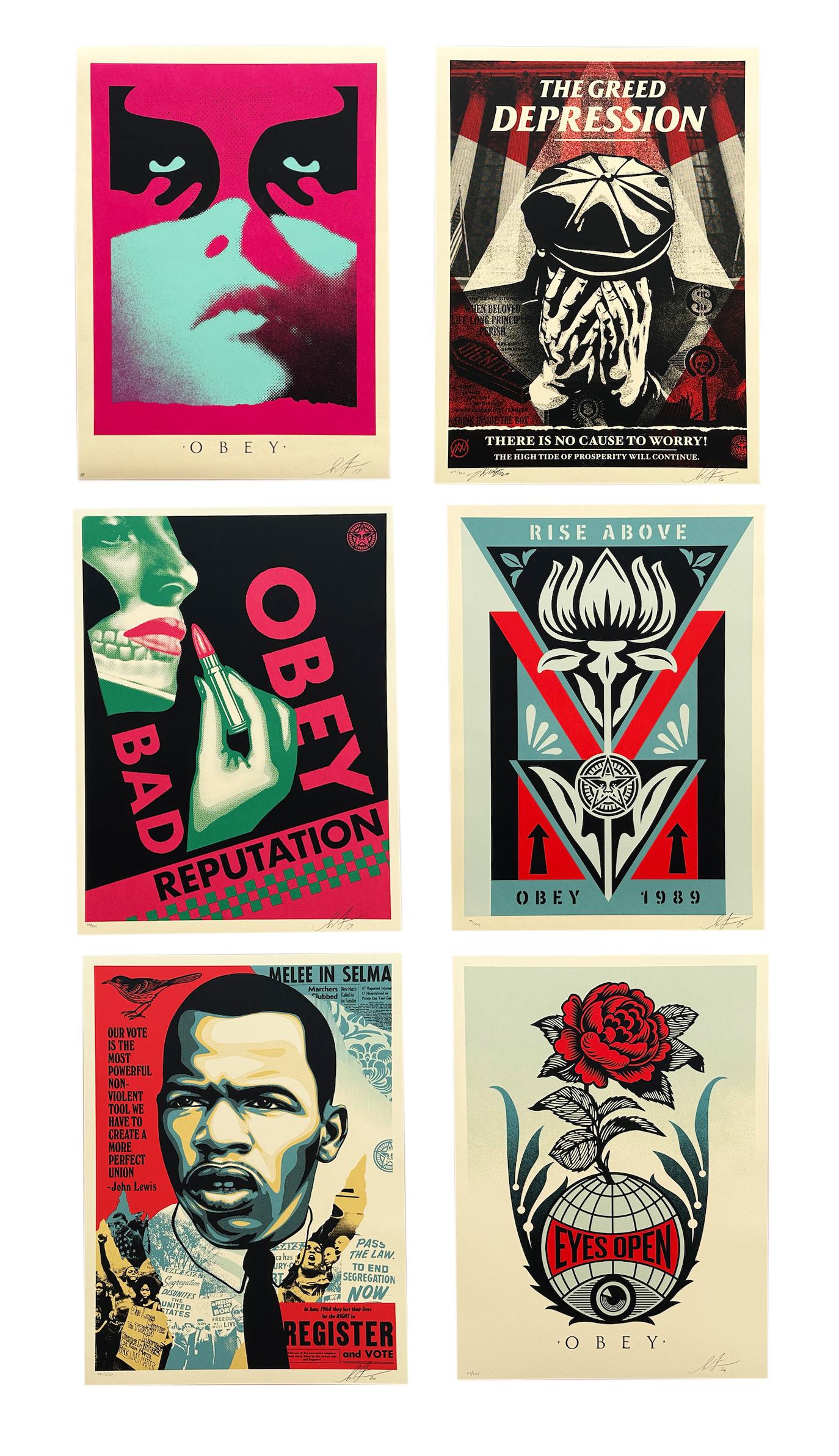 Shepard Fairey Screen-prints: collection of 60 works (2009-2022)  For Sale 9