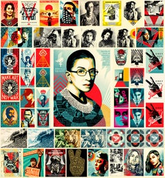 Sérigraphie de Shepard Fairey : collection de 60 œuvres (2009-2022) 