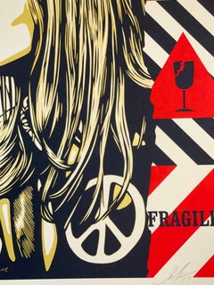 Shepard Fairey Silkscreen Print "Fragile Peace" 2017 Jim Marshall Image Activist