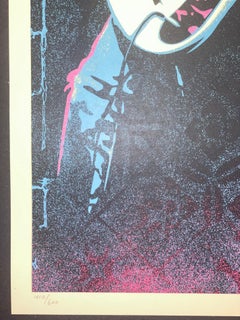 Shepard Fairey Silkscreen Print Johnny Ramone Smokin' Strings Contemporary Rock